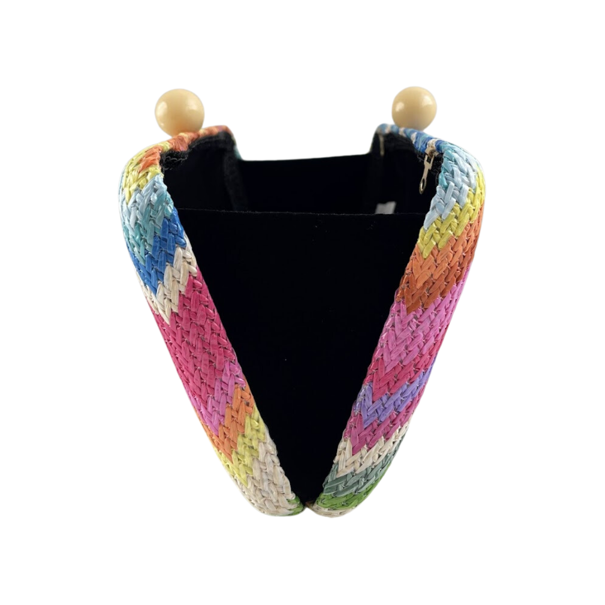Bolsa de Festa Clutch Palha Colorida