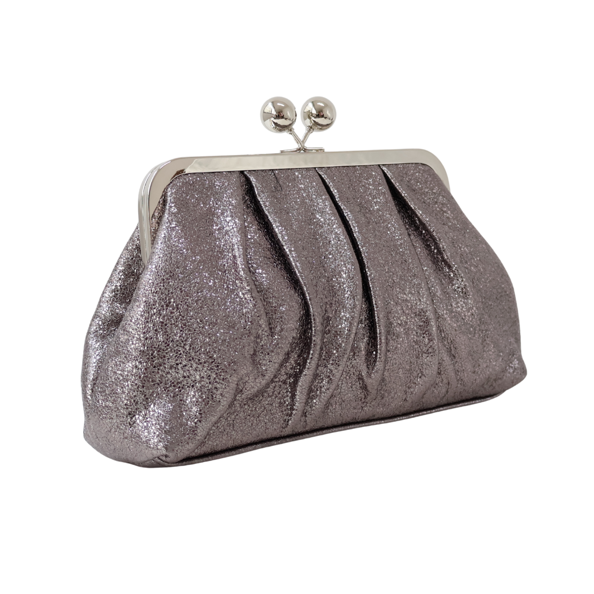 Bolsa Pouch Festa Clutch Prata Envelhecido