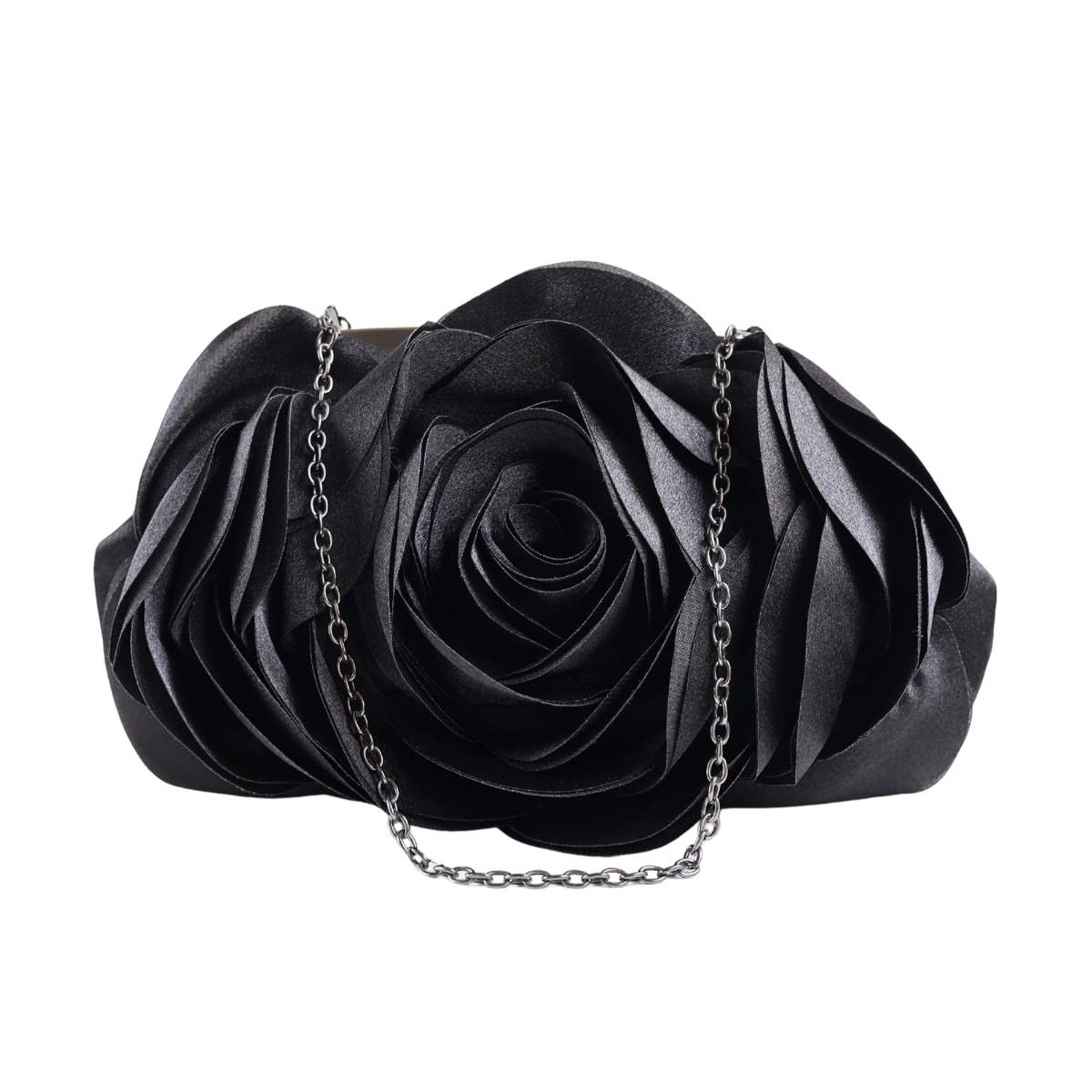 Bolsa Festa Clutch Flor Preta