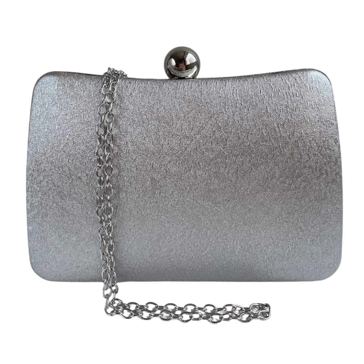 Bolsa de Festa Clutch Brilho Prata