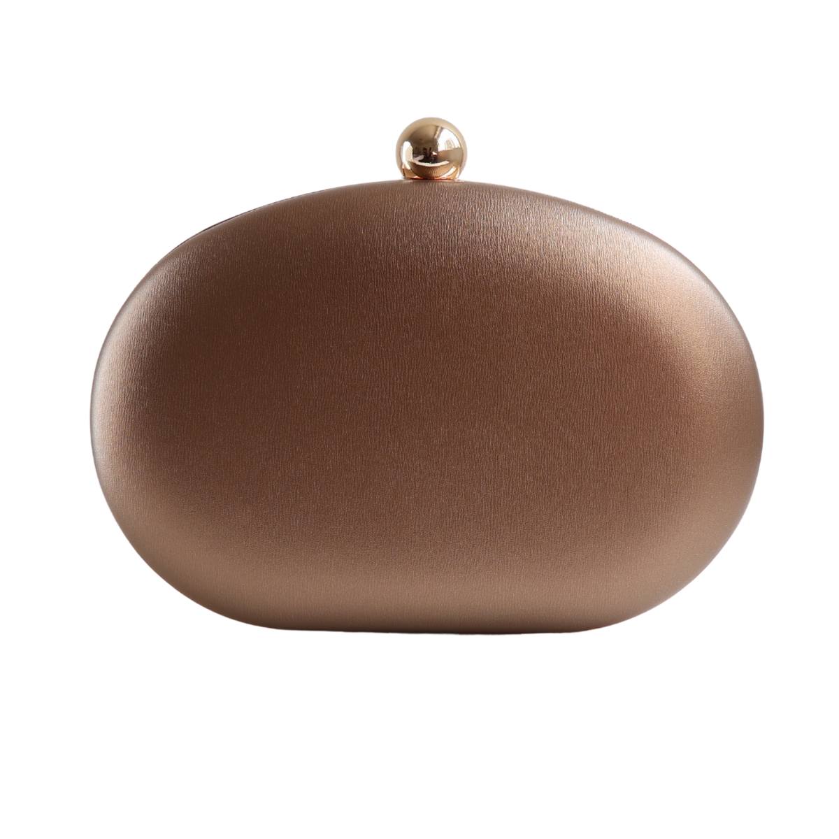 Bolsa Clutch Festa Oval Marrom Bronze