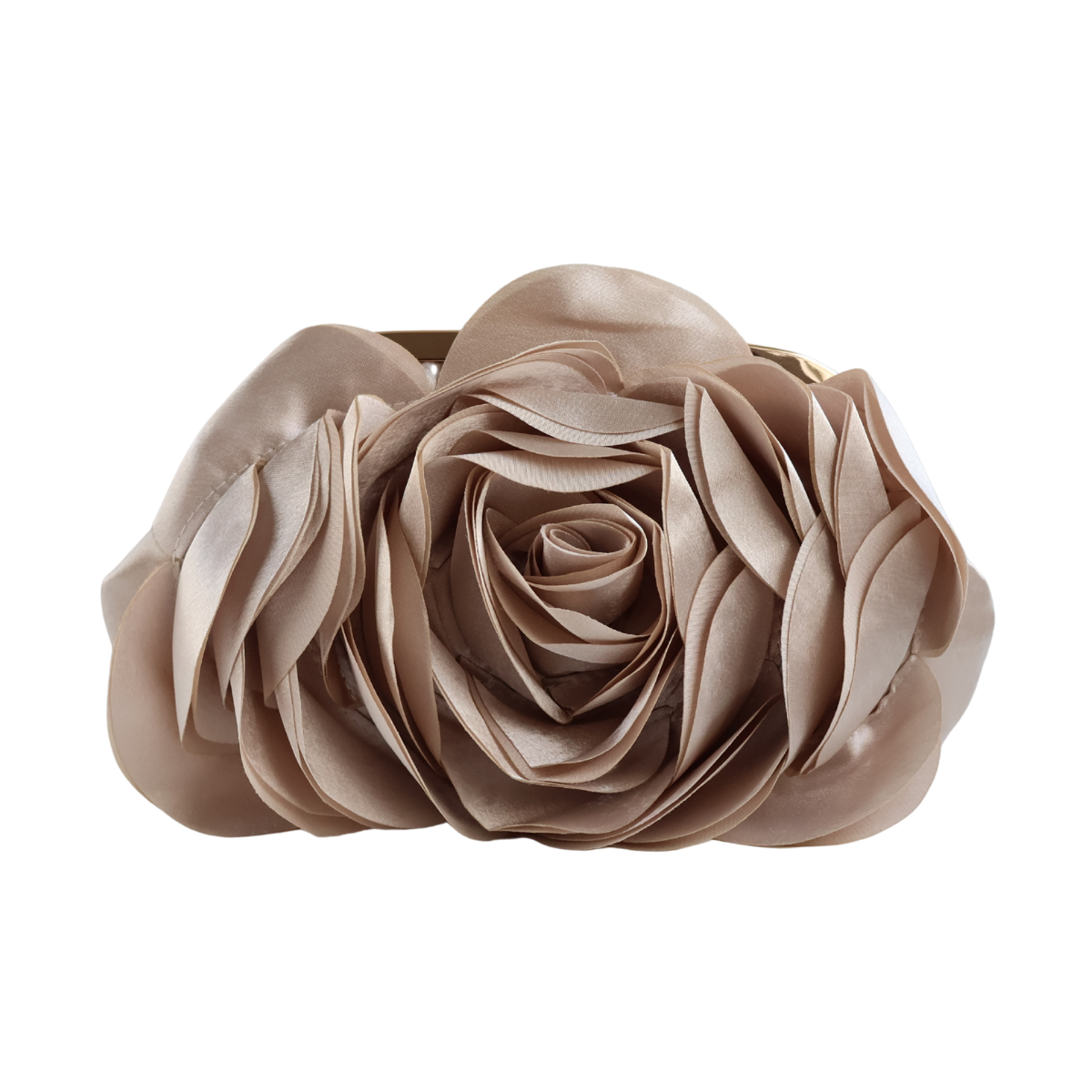 Bolsa Festa Clutch Flor Bege