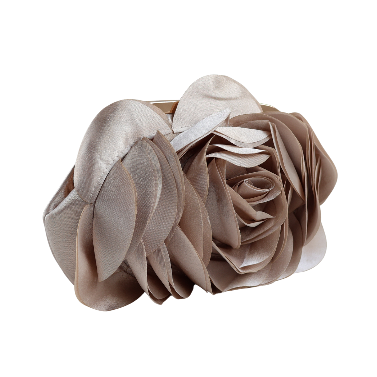 Bolsa Festa Clutch Flor Bege