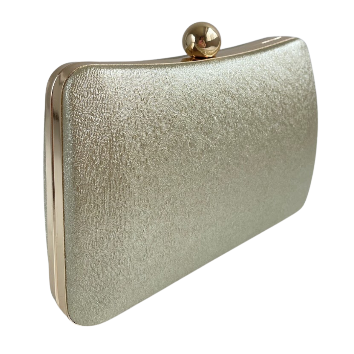 Bolsa de Festa Clutch Brilho Dourada - ReUse