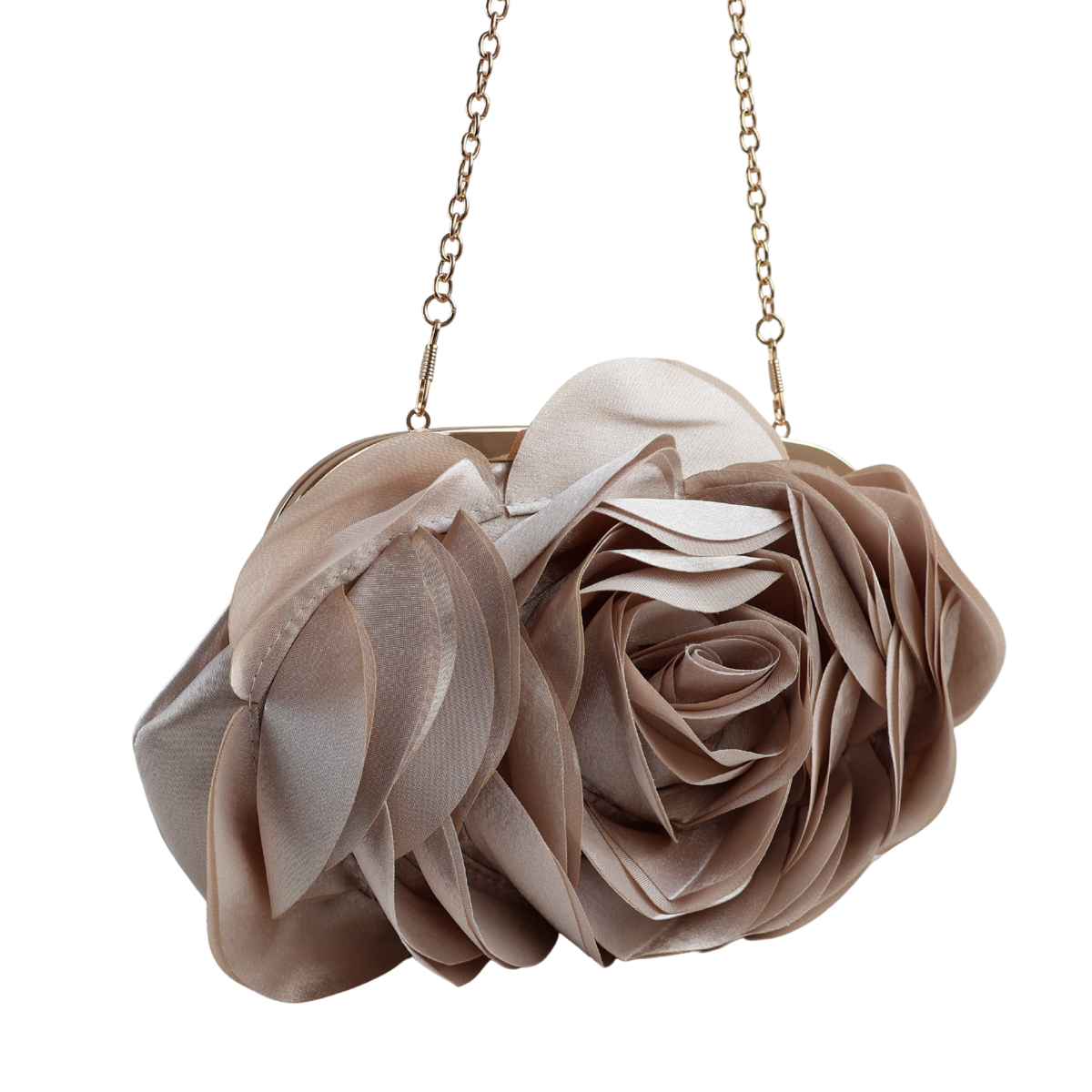 Bolsa Festa Clutch Flor Bege