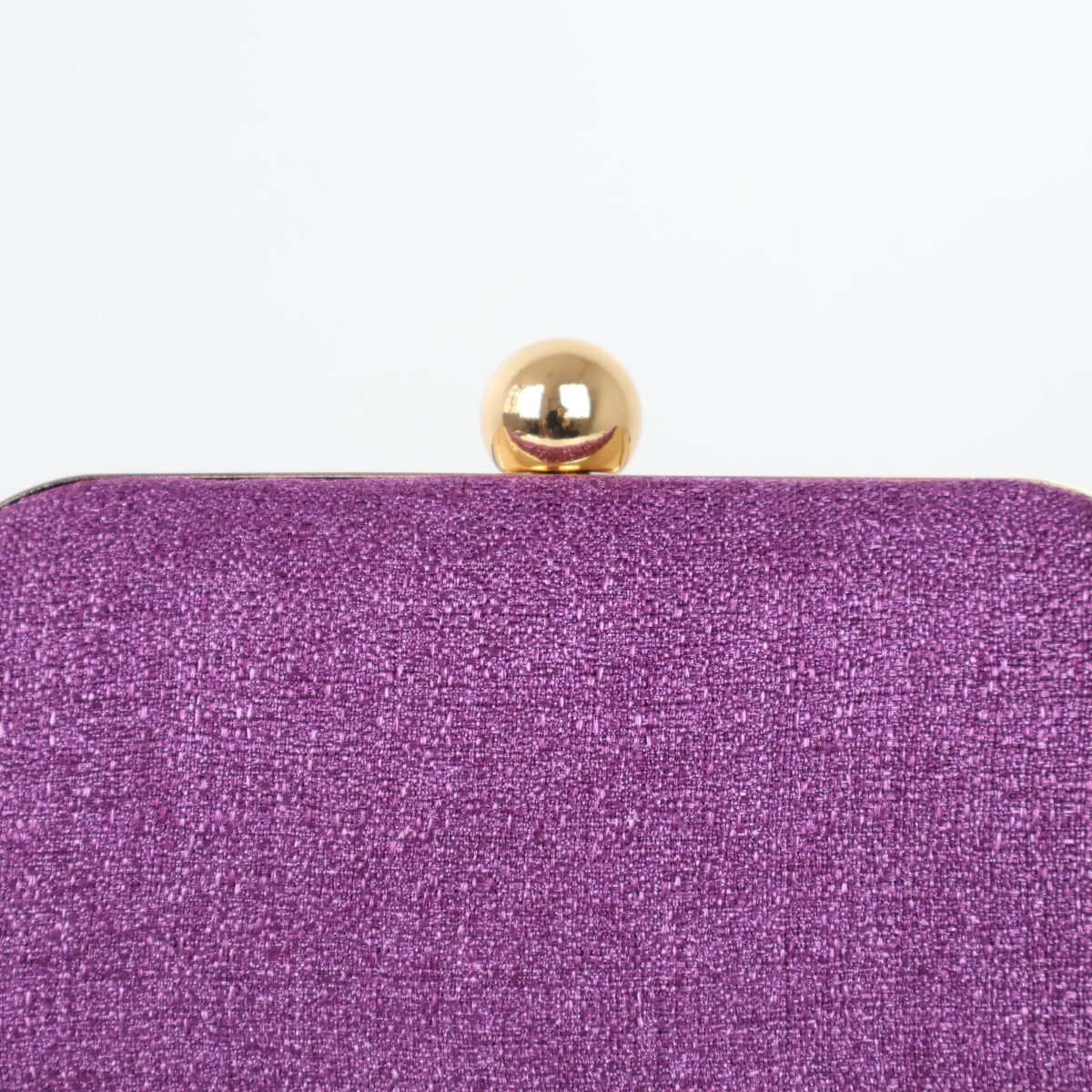 Bolsa de Festa Clutch Tecido Roxa