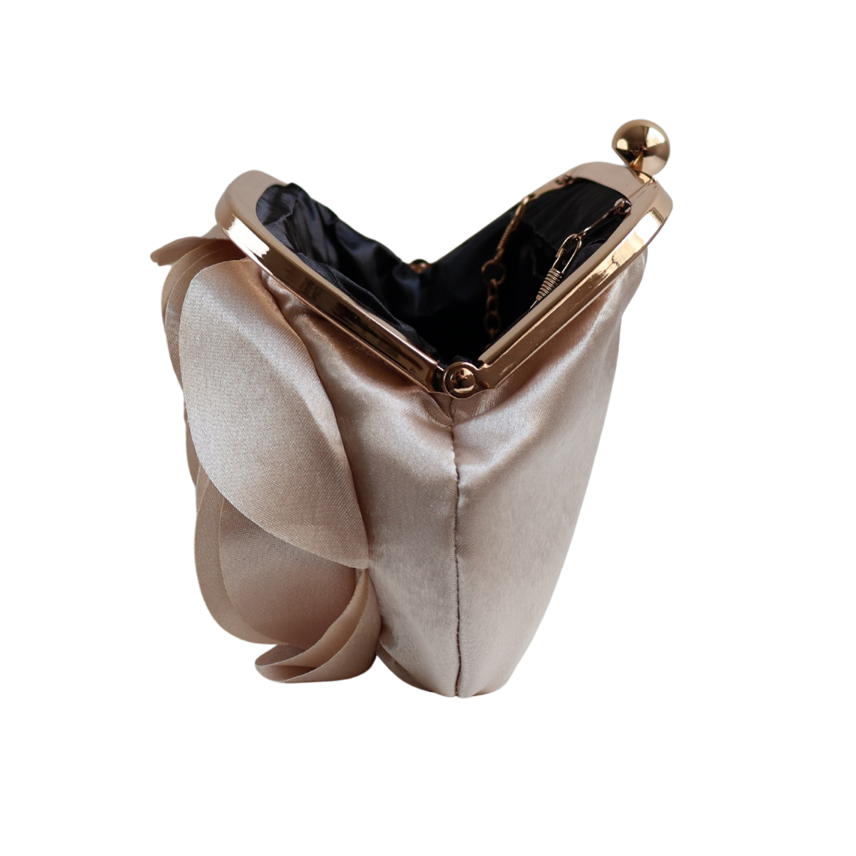 Bolsa Festa Clutch Flor Bege