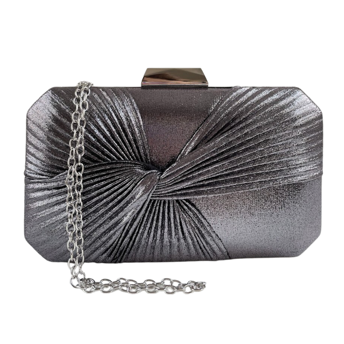 Bolsa de Festa Clutch Prata Envelhecido - ReUse
