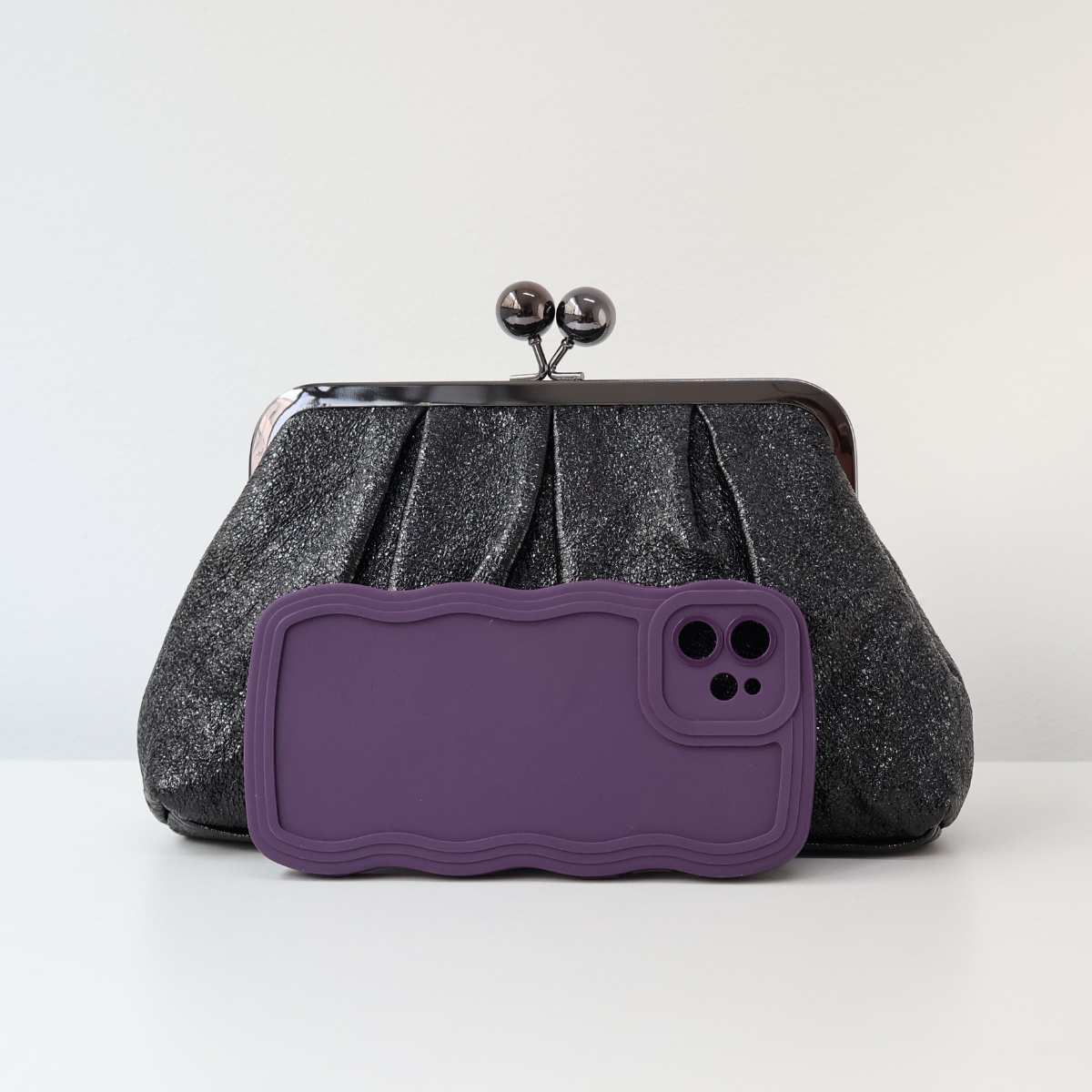 Bolsa Pouch Festa Clutch Preta