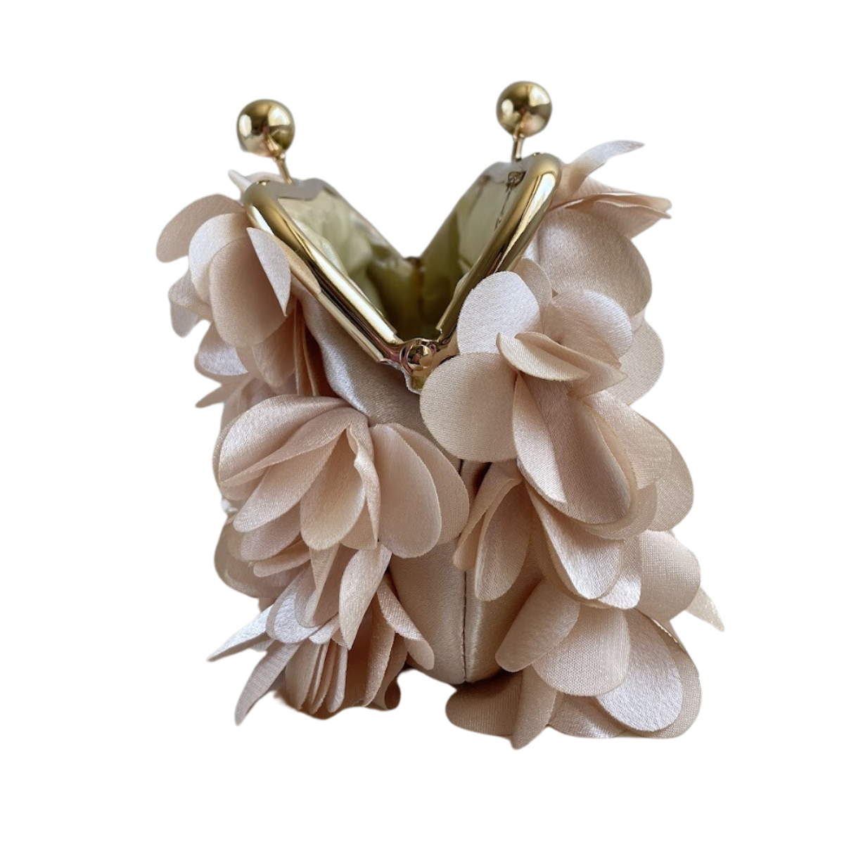 Bolsa Festa Clutch Flores Bege
