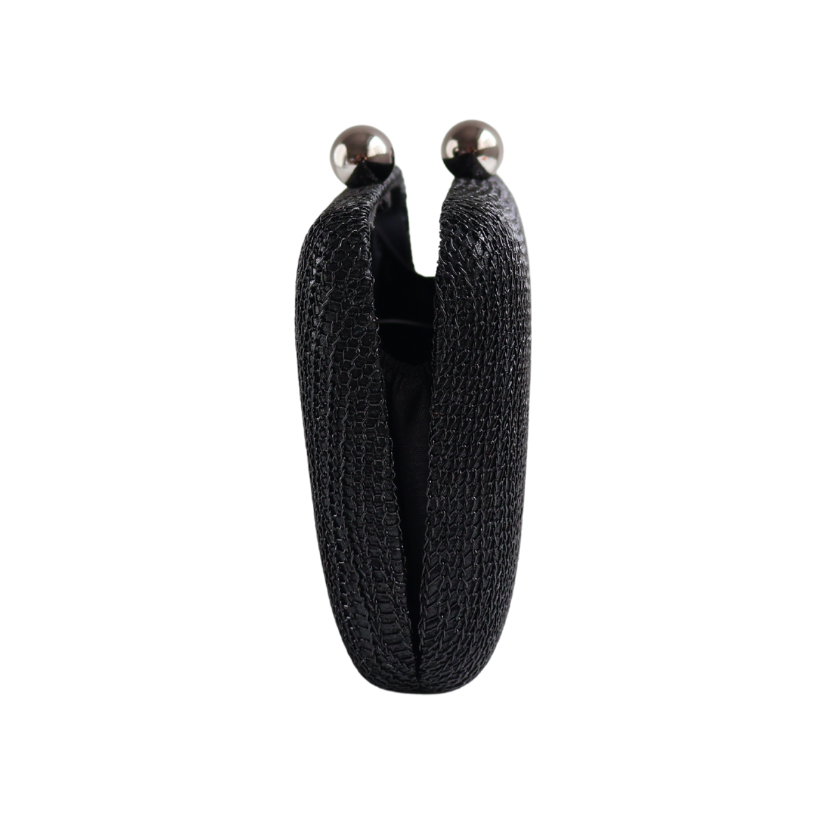 Bolsa de Festa Clutch Malha Preta