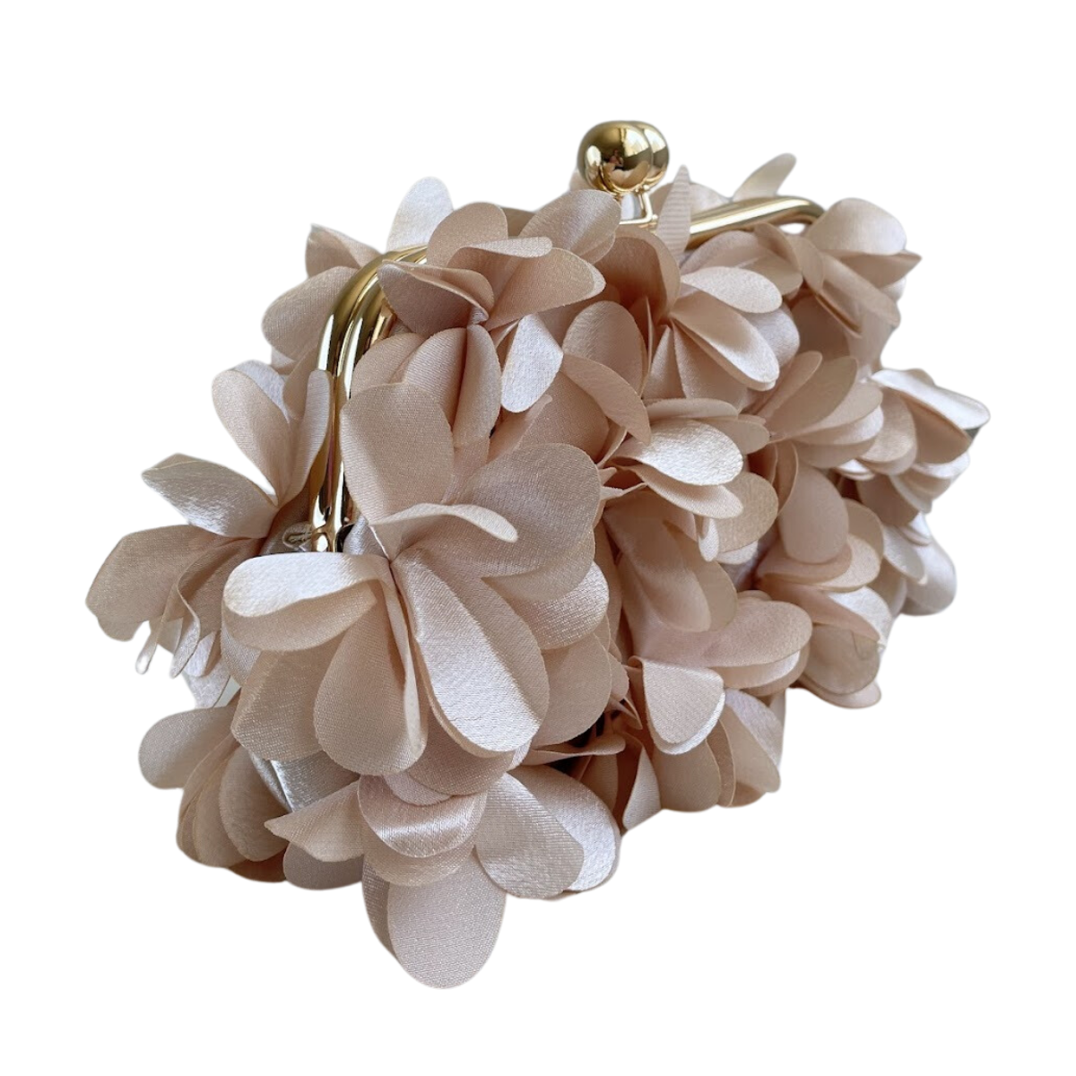 Bolsa Festa Clutch Flores Bege