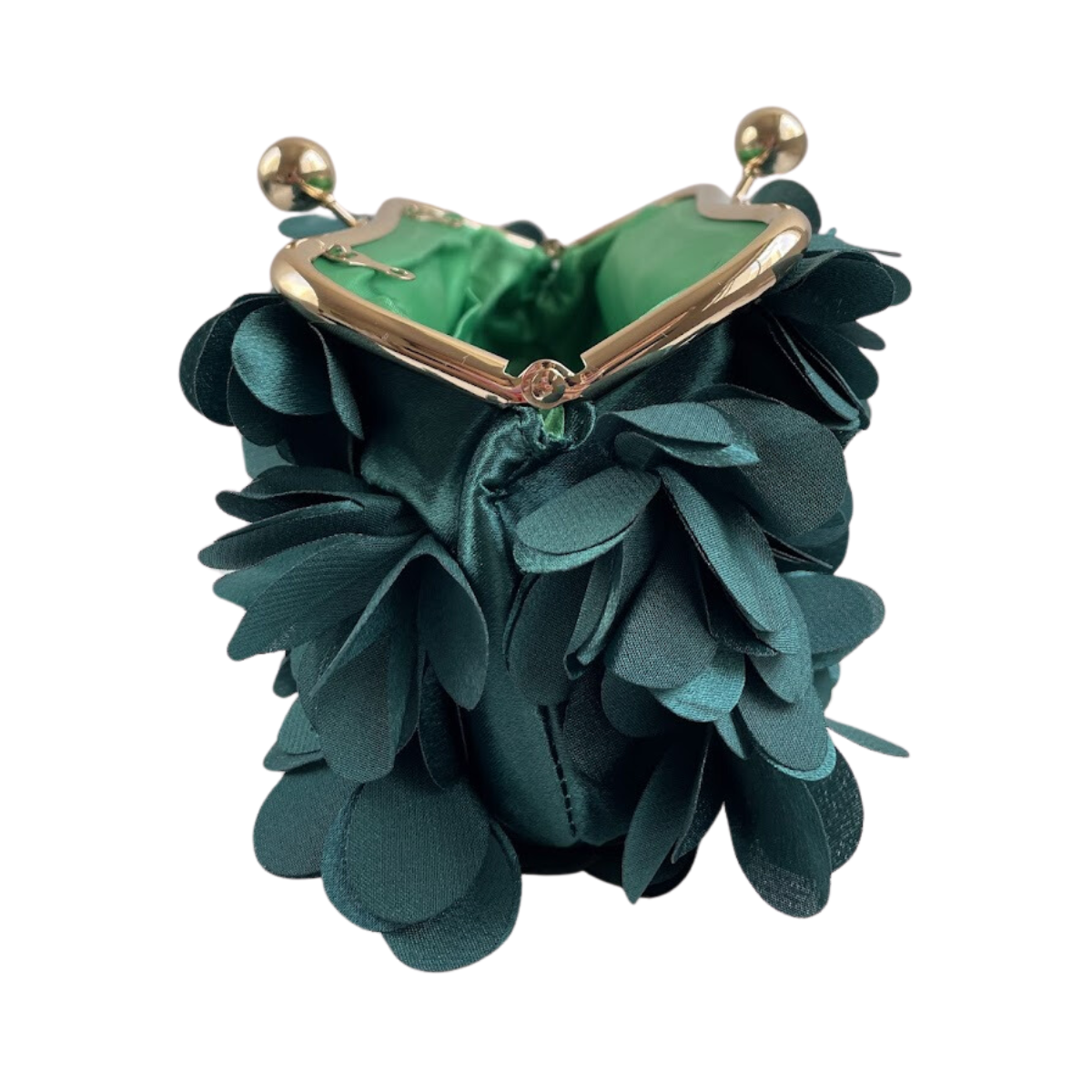 Bolsa Festa Clutch Flores Verde Escuro - ReUse