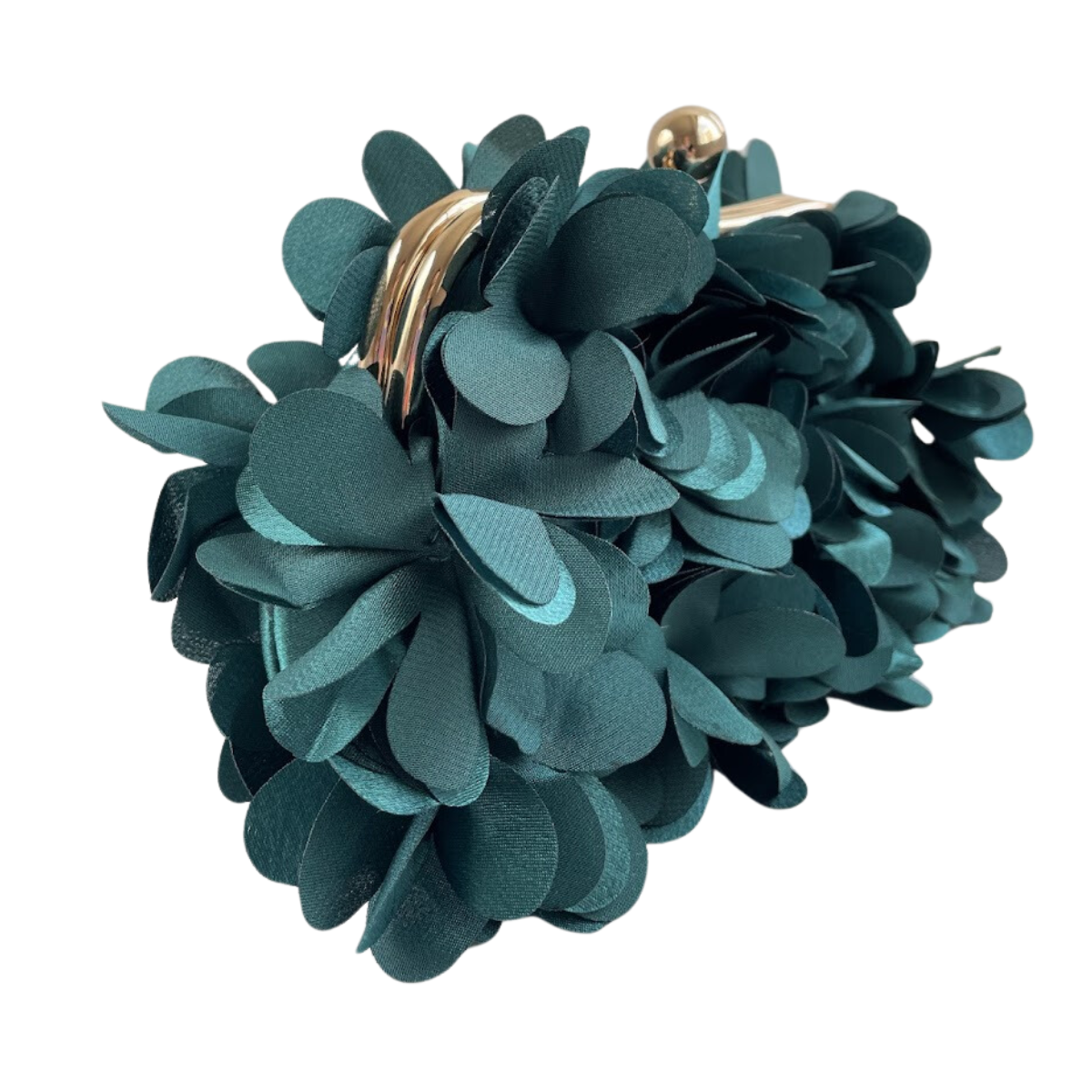 Bolsa Festa Clutch Flores Verde Escuro - ReUse