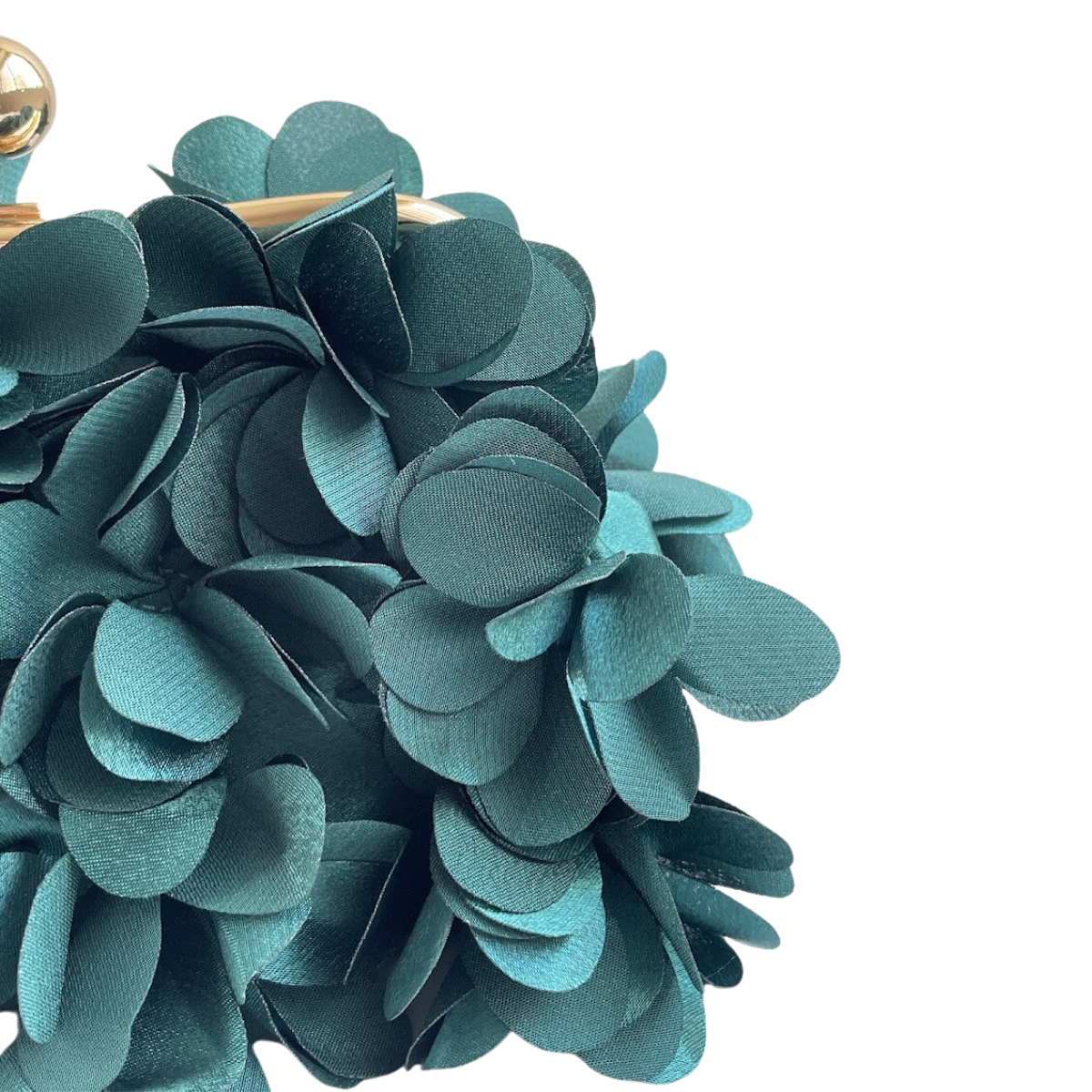 Bolsa Festa Clutch Flores Verde Escuro - ReUse