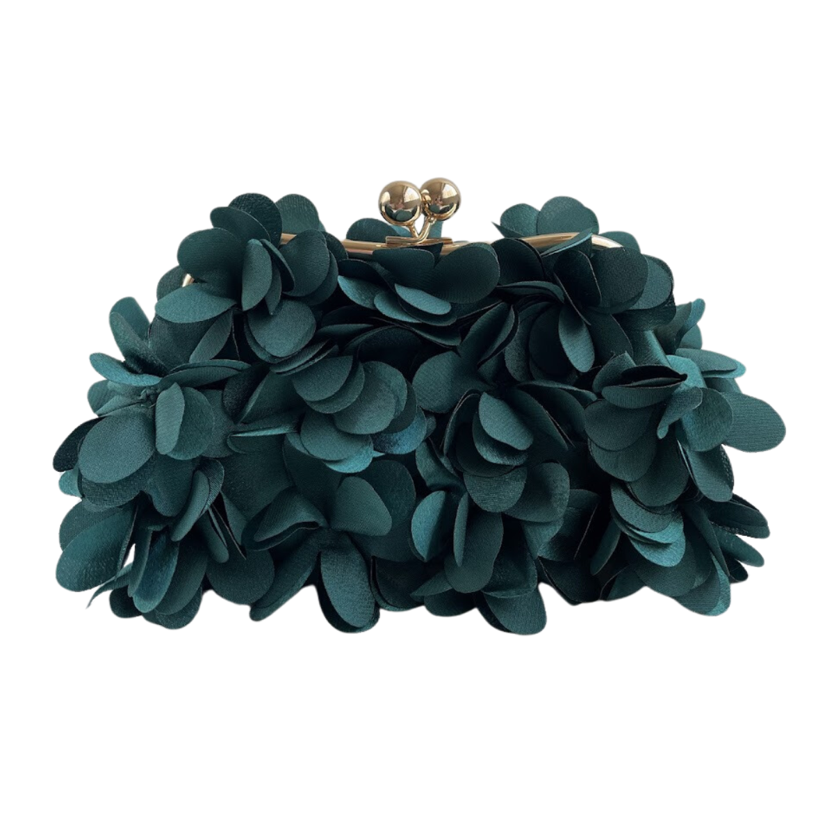 Bolsa Festa Clutch Flores Verde Escuro - ReUse