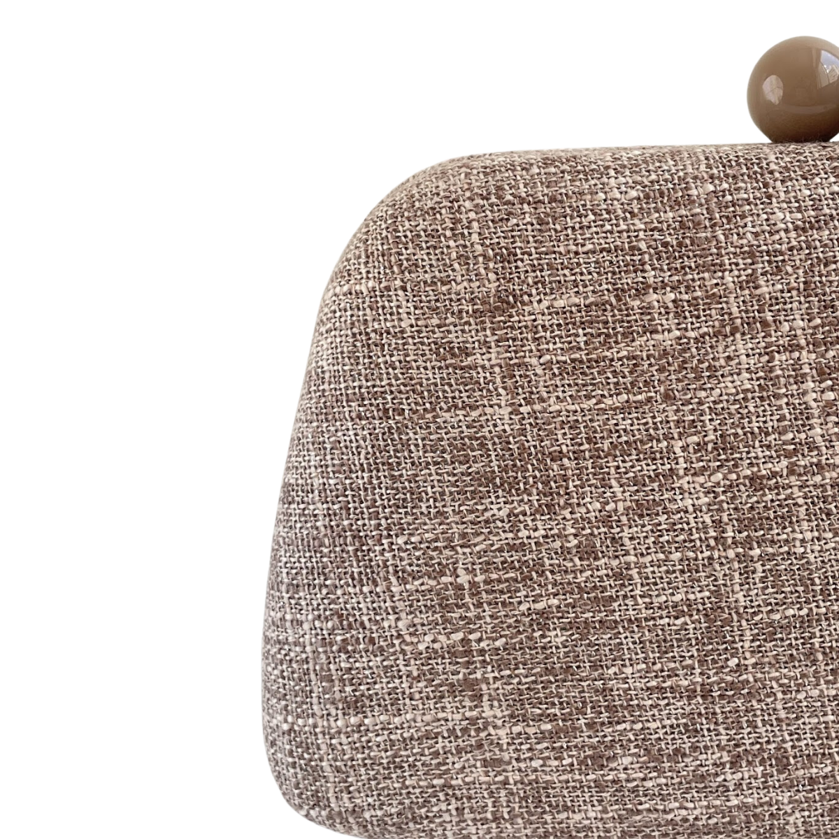 Bolsa de Festa Clutch Linho Marrom