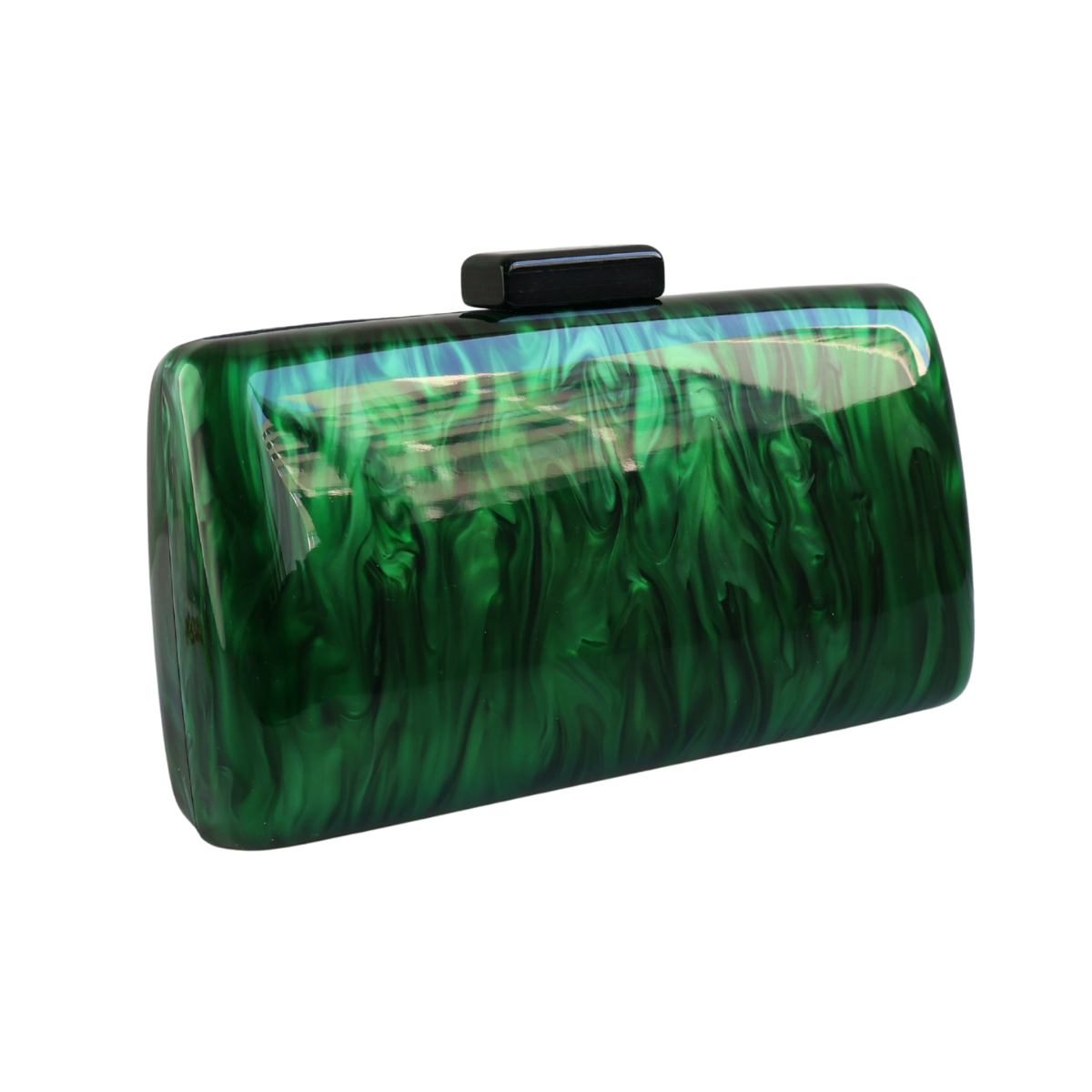 Bolsa de Festa Clutch Acrílico Perolada Verde