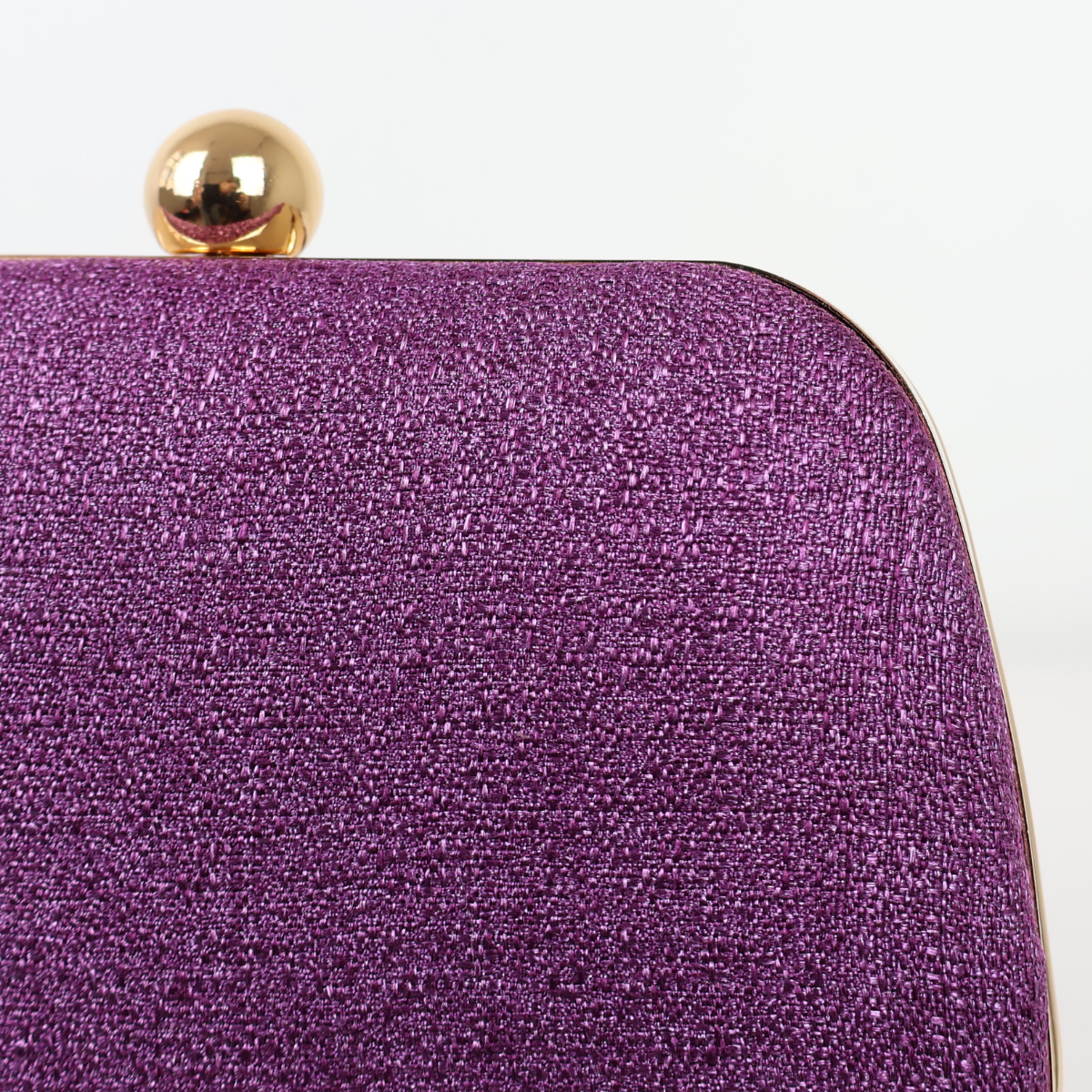Bolsa de Festa Clutch Tecido Roxa