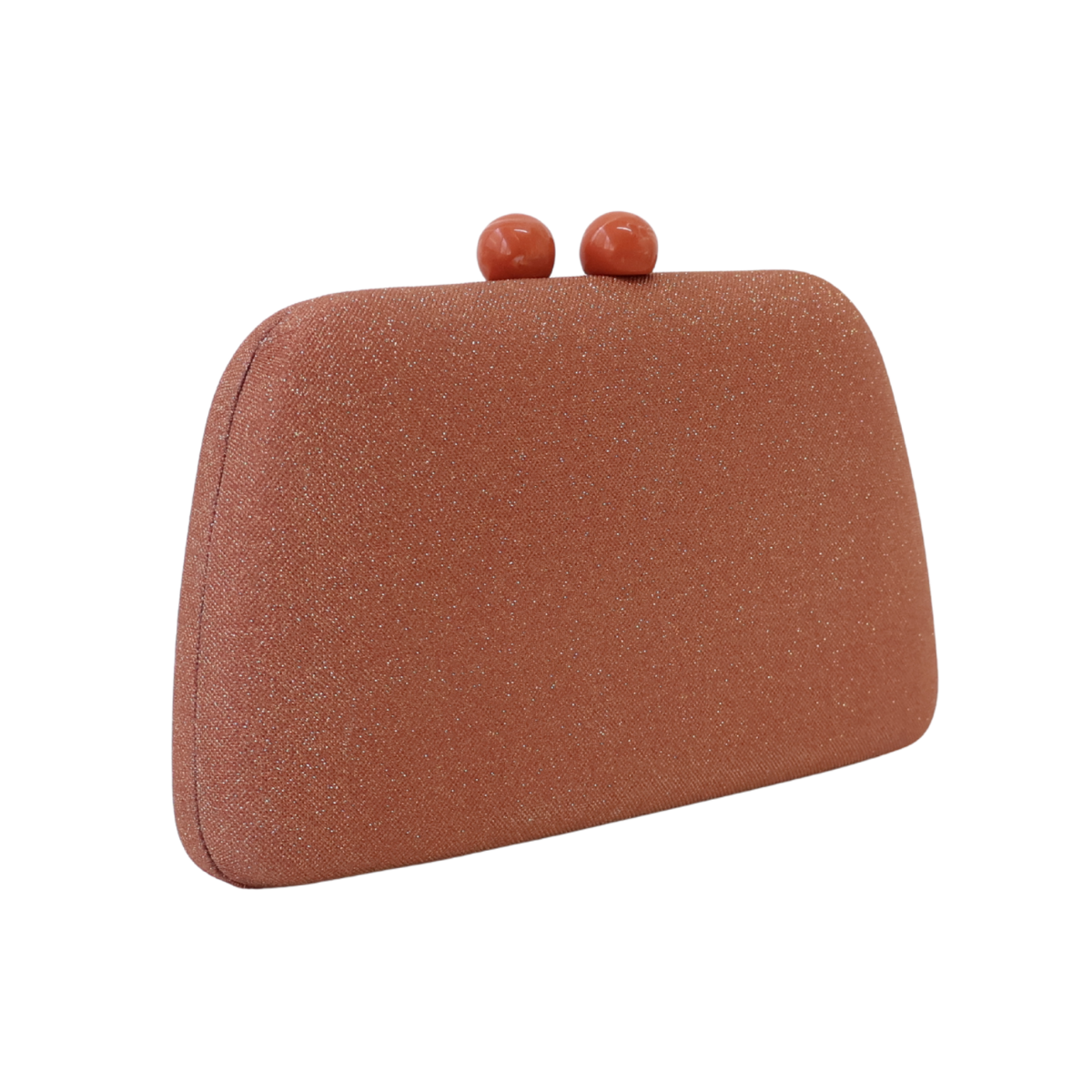 Bolsa de Festa Clutch Laranja Terracota Brilho