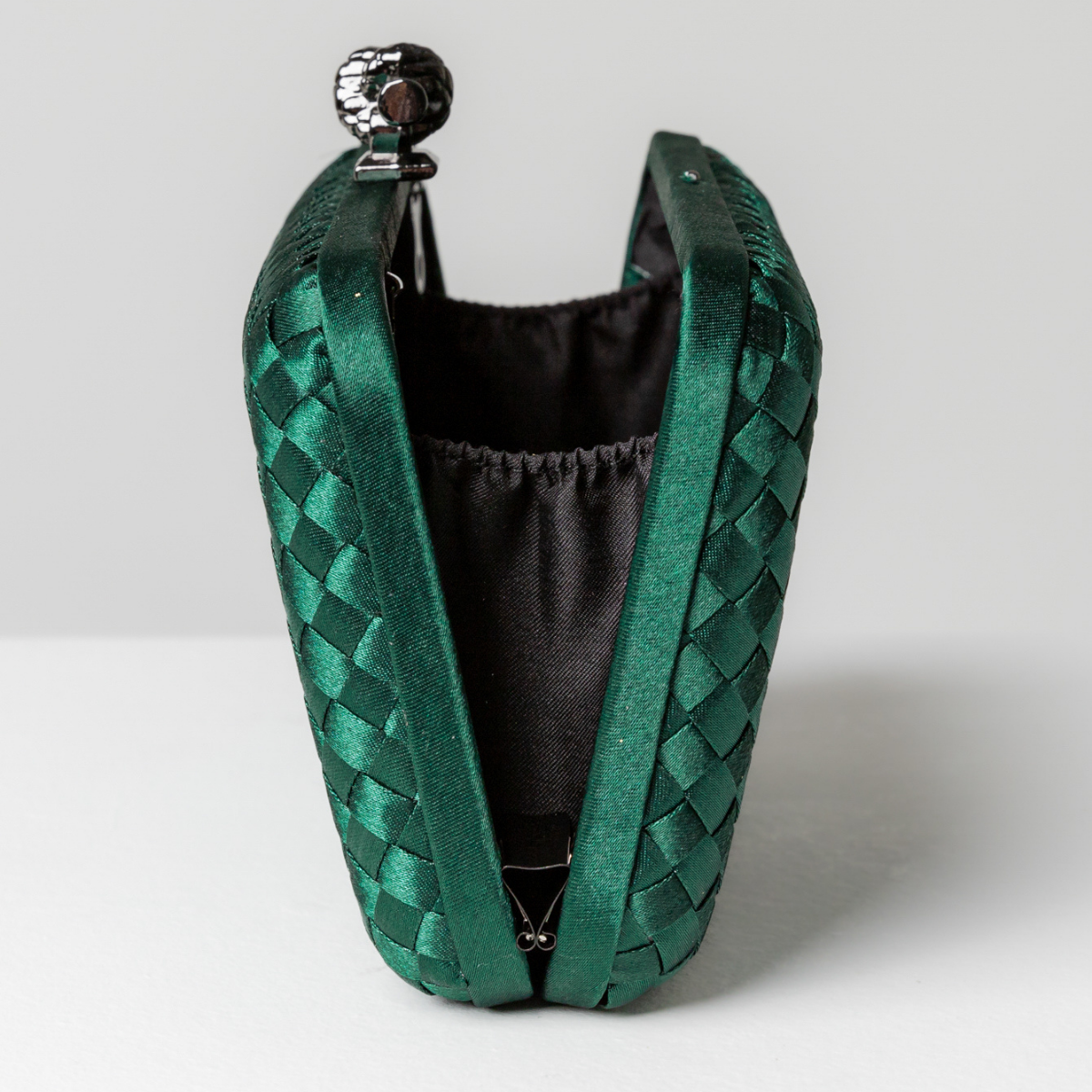 Clutch Tressê Cetim Inspired Média Verde