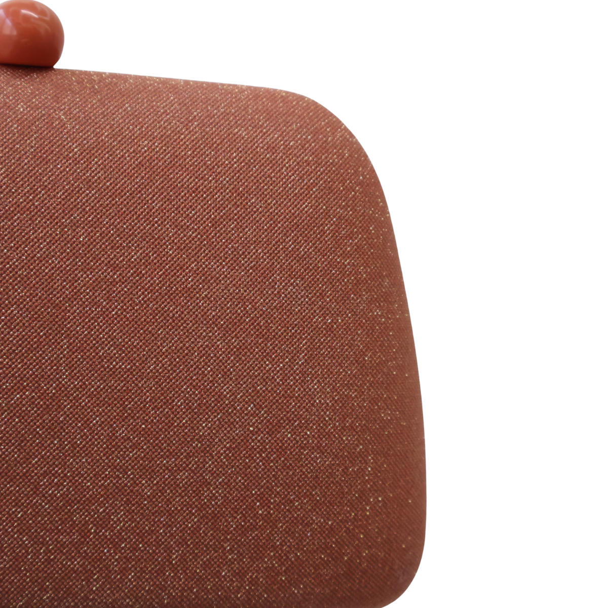 Bolsa de Festa Clutch Laranja Terracota Brilho
