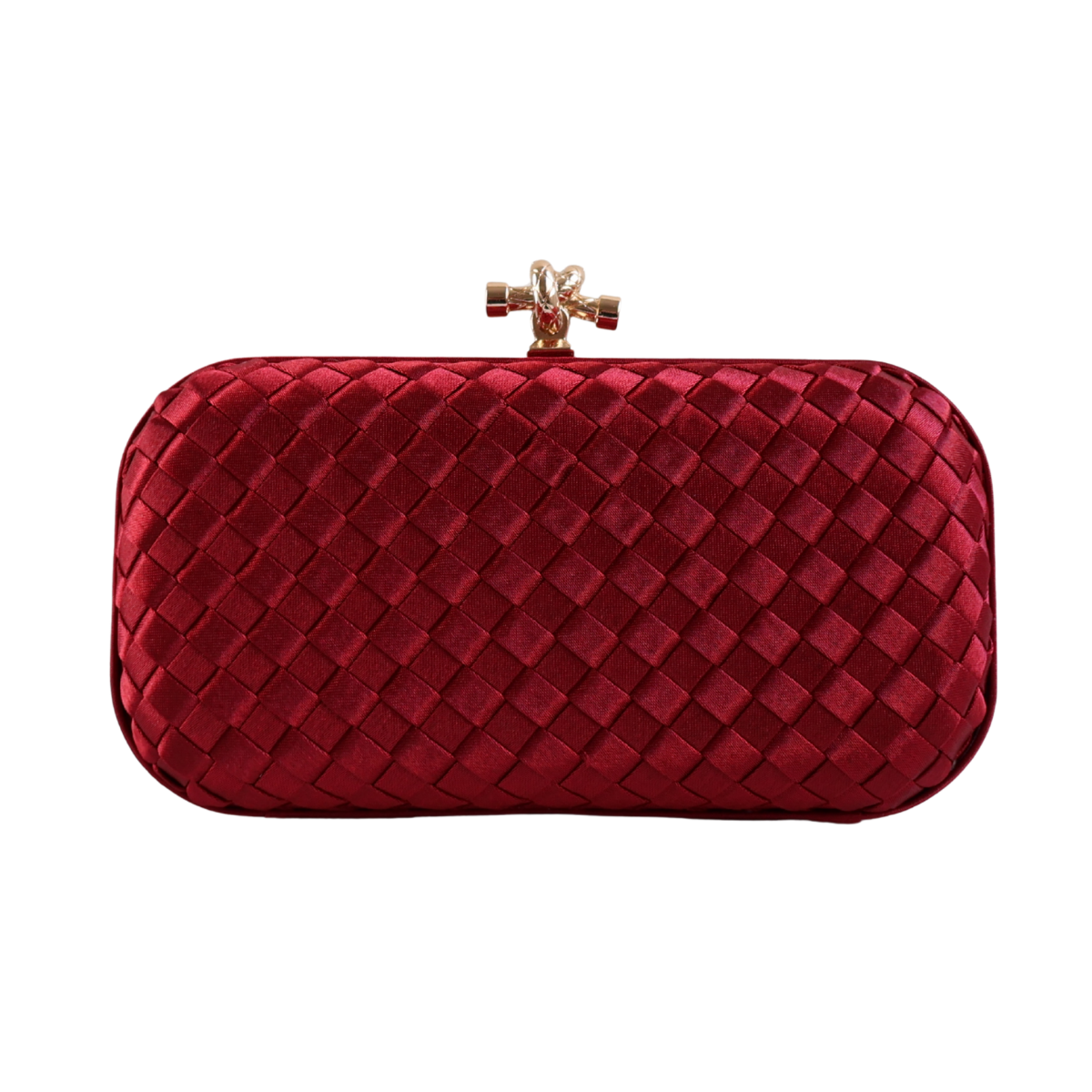 Clutch Tressê Cetim Inspired Pequena Marsala
