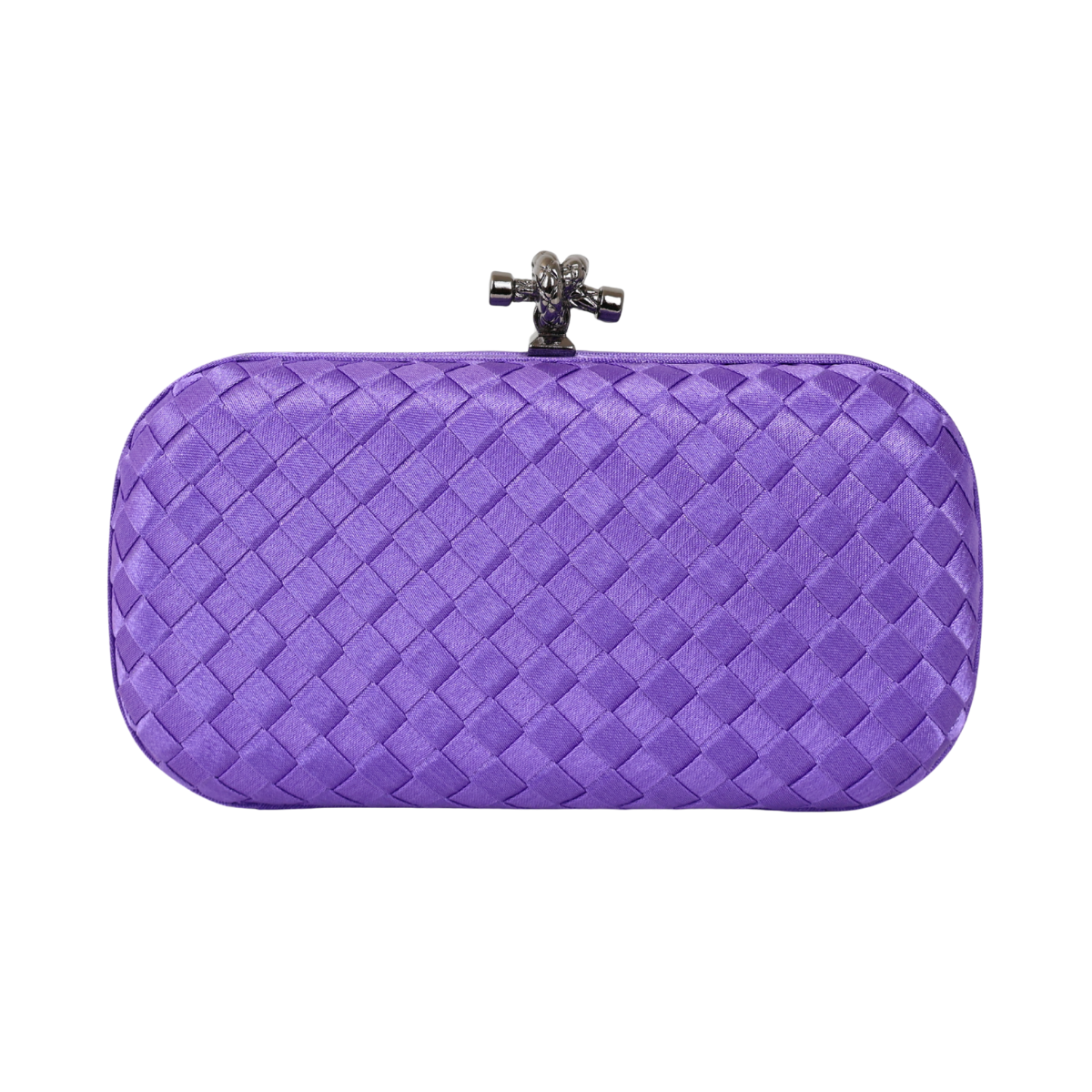 Clutch Tressê Cetim Inspired Pequena Violeta