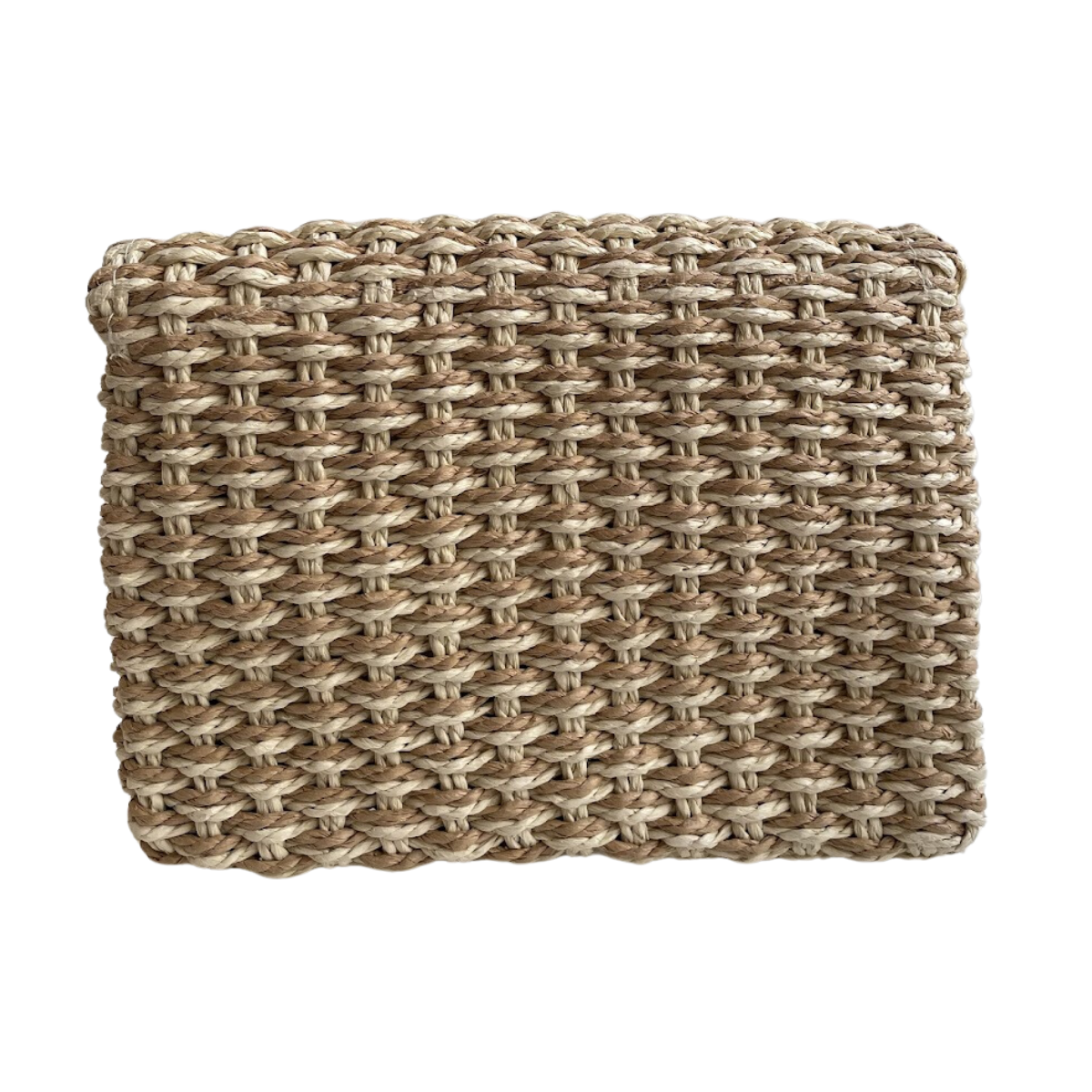 Bolsa Carteira Envelope de Palha Bege