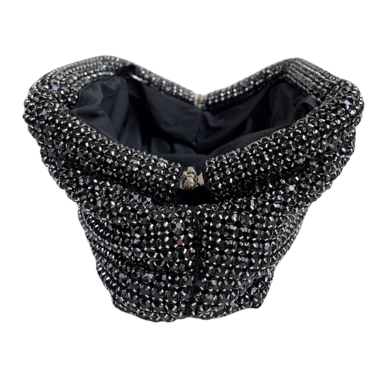 Bolsa Festa Clutch Strass Preta