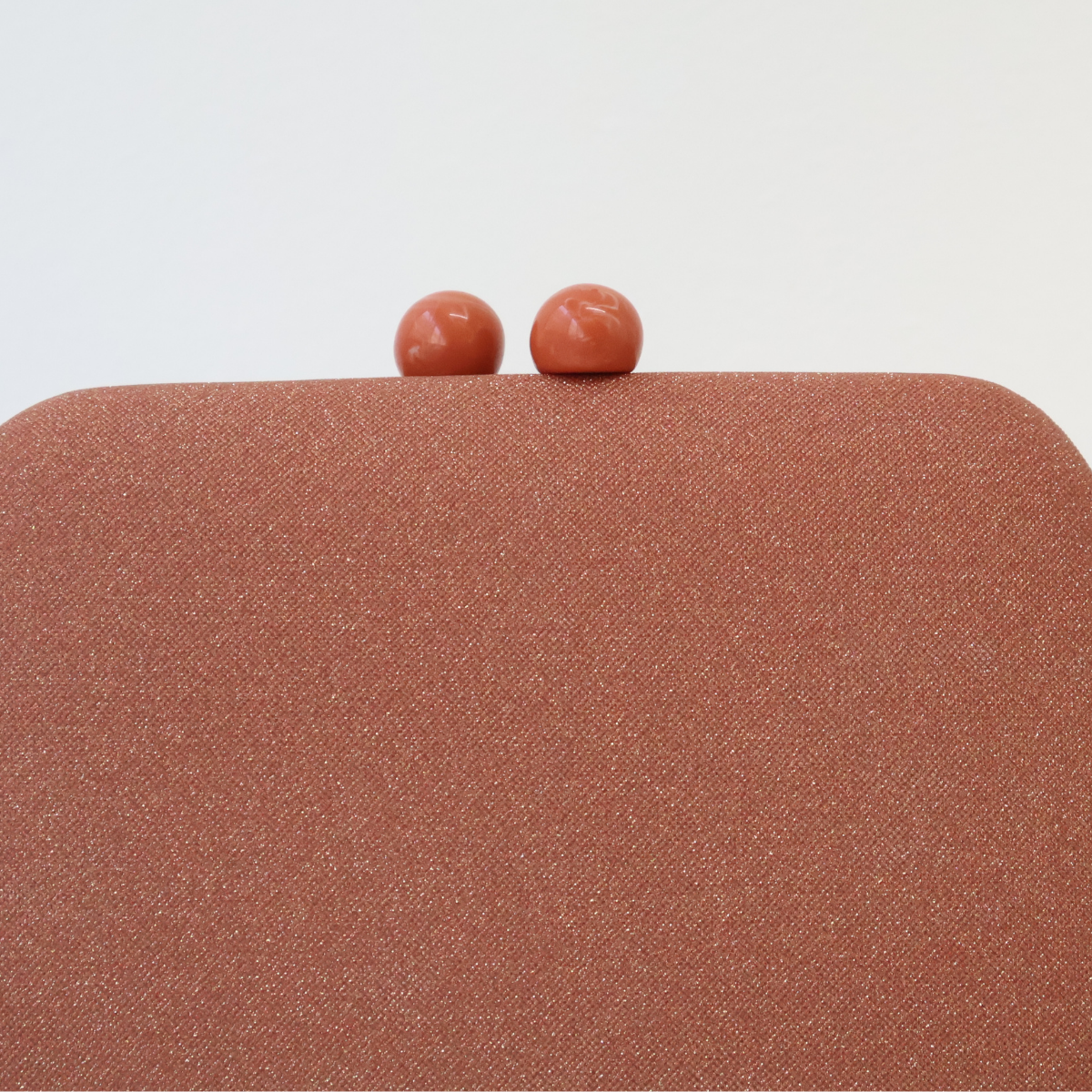 Bolsa de Festa Clutch Laranja Terracota Brilho