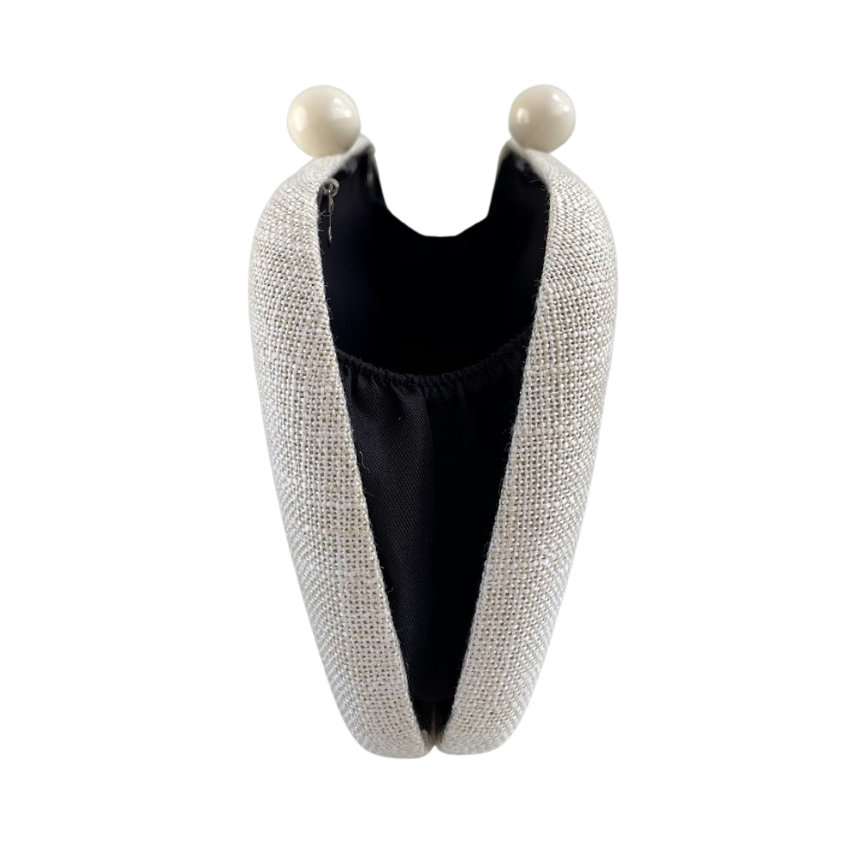 Bolsa de Festa Clutch Linho Branco