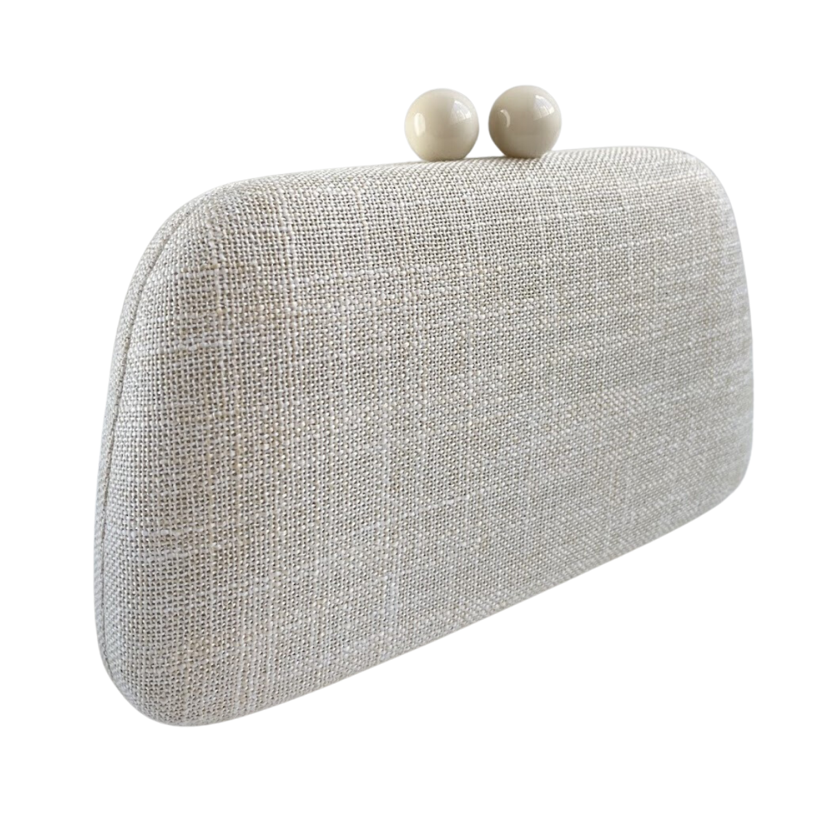 Bolsa de Festa Clutch Linho Branco