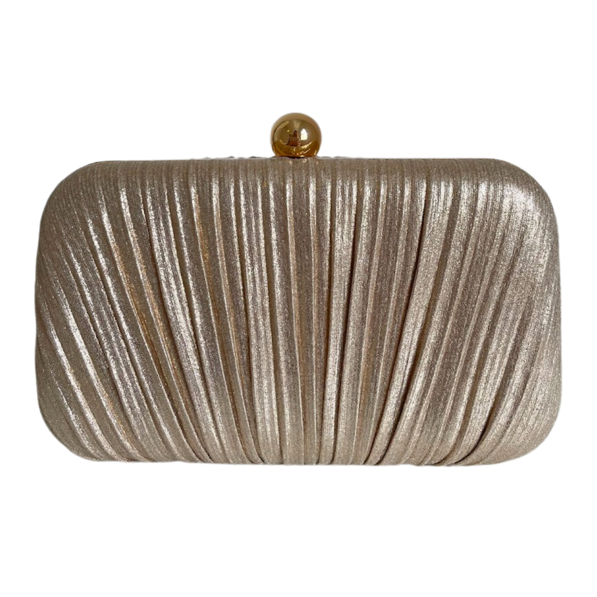 Bolsa de Festa Clutch Tecido Metalizado Dourada - ReUse