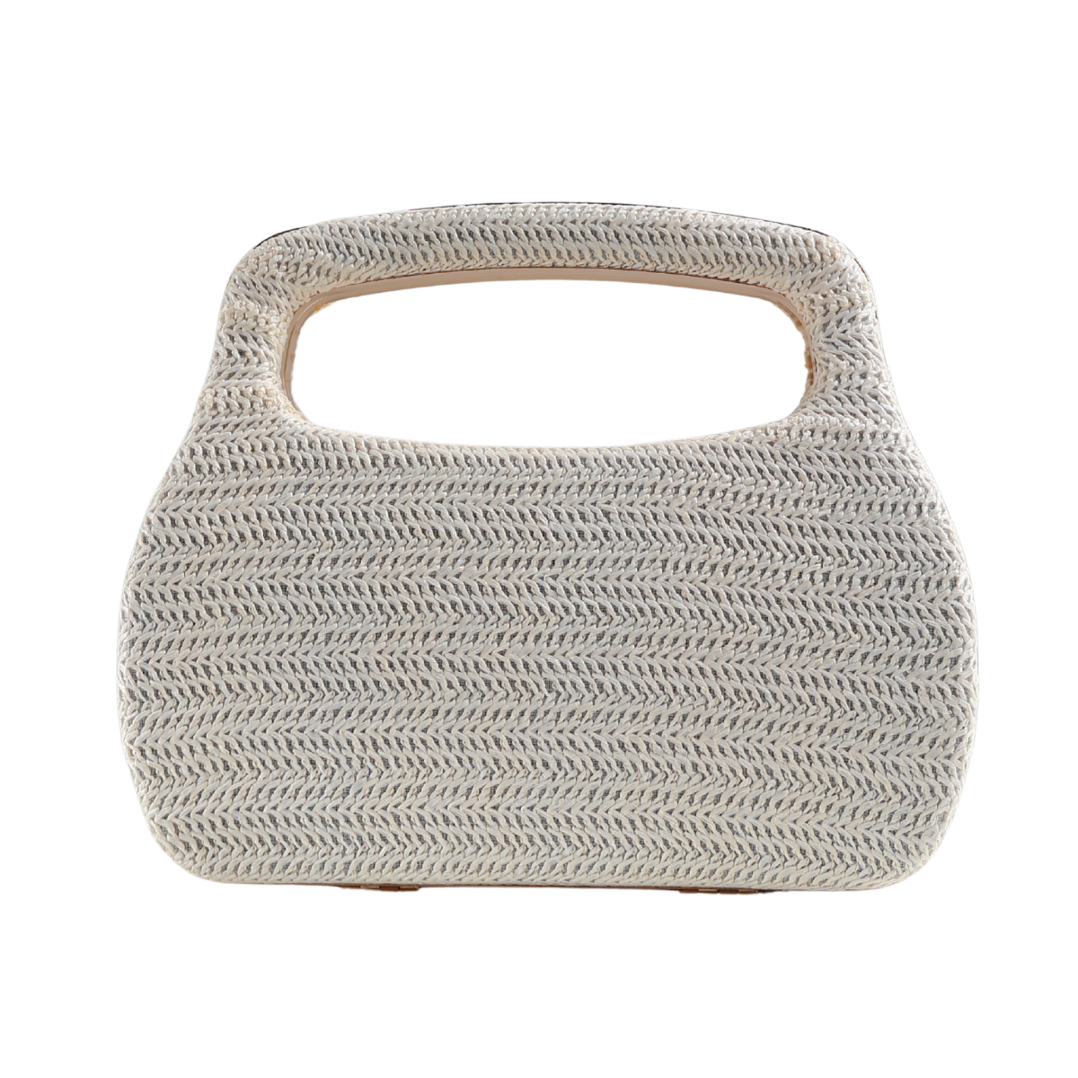 Bolsa de Mão Clutch Festa Palha Off White