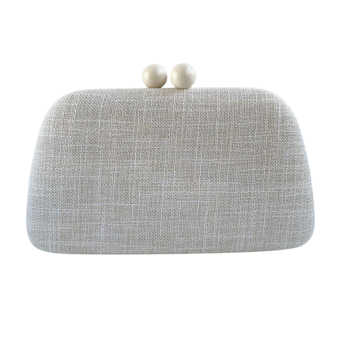 Bolsa de Festa Clutch Linho Branco