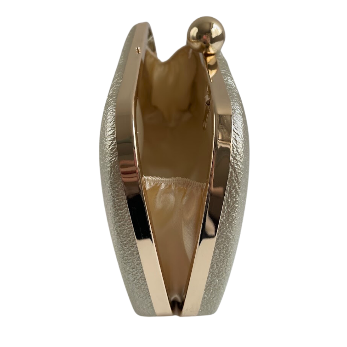 Bolsa de Festa Clutch Trapezoidal Dourada
