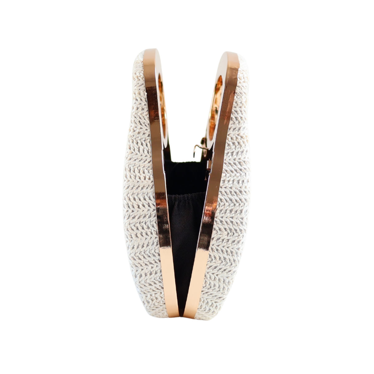 Bolsa de Mão Clutch Festa Palha Off White