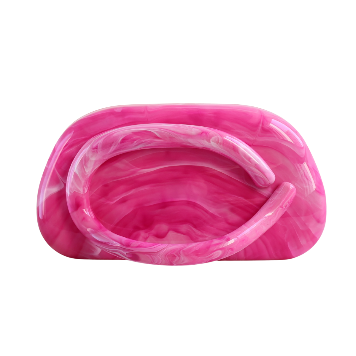 Bolsa de Festa Clutch Acrílico Mesclado Rosa