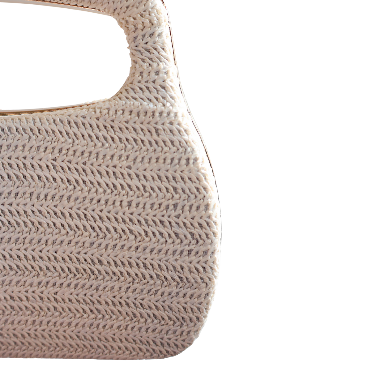 Bolsa de Mão Clutch Festa Palha Bege Claro