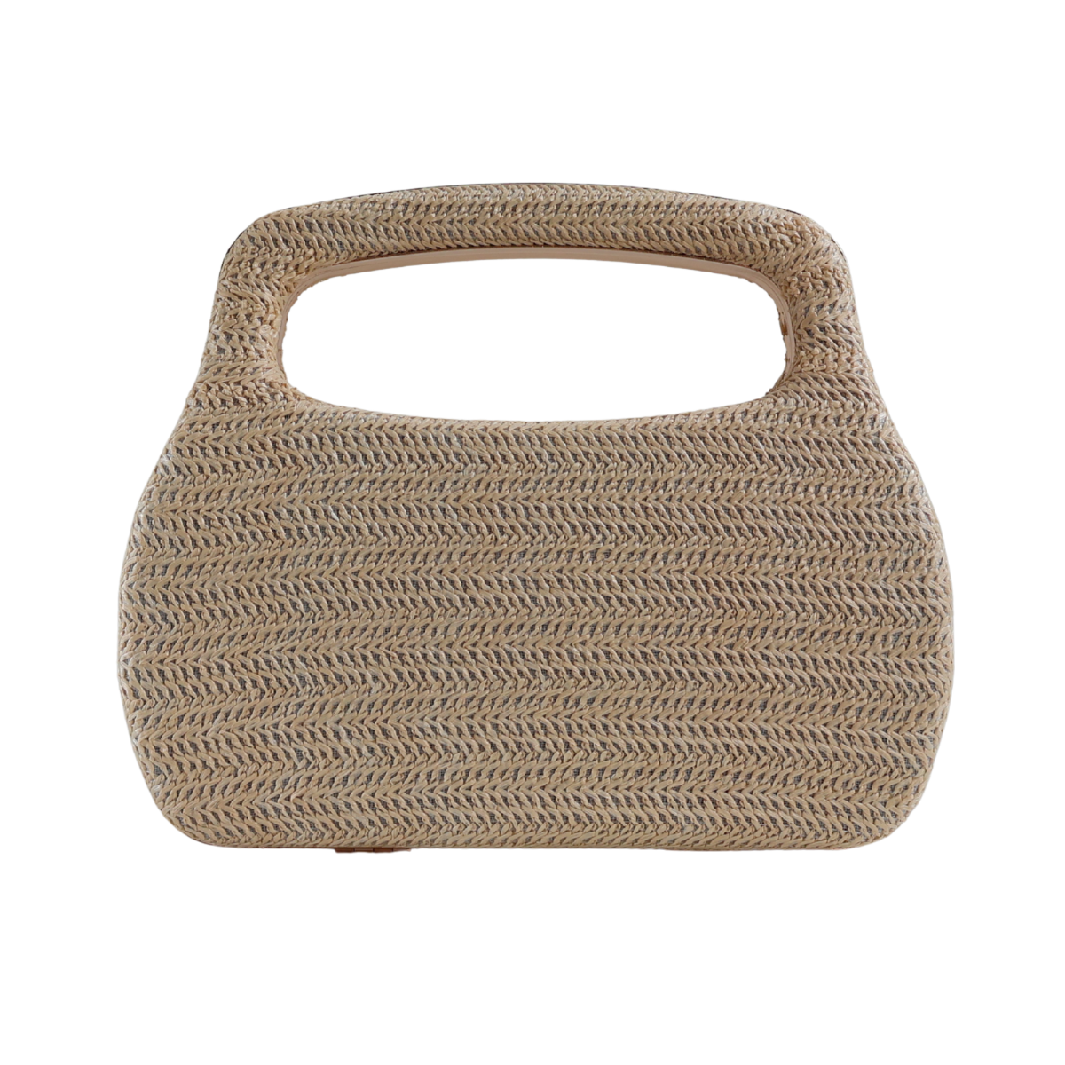 Bolsa de Mão Clutch Festa Palha Bege Claro