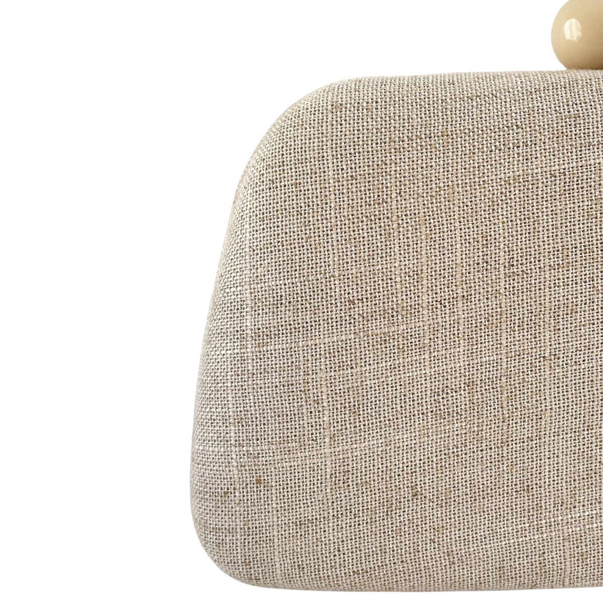 Bolsa de Festa Clutch Linho Bege Claro