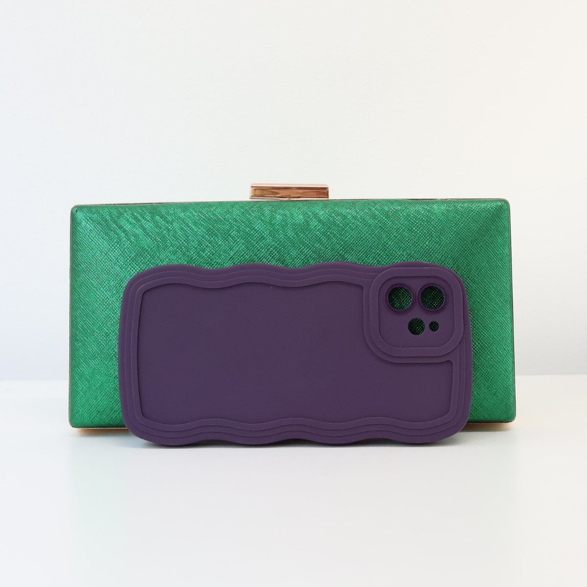 Bolsa de Festa Clutch Verde