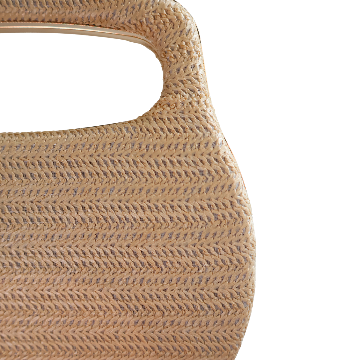Bolsa de Mão Clutch Festa Palha Bege Claro