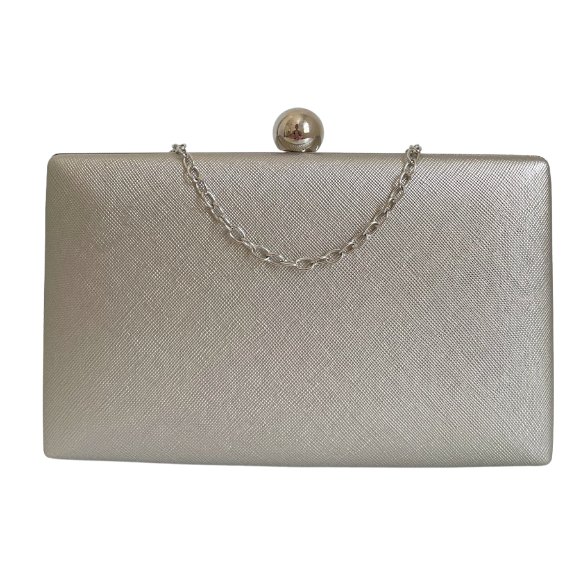 Bolsa de Festa Clutch Retangular Prateada - ReUse