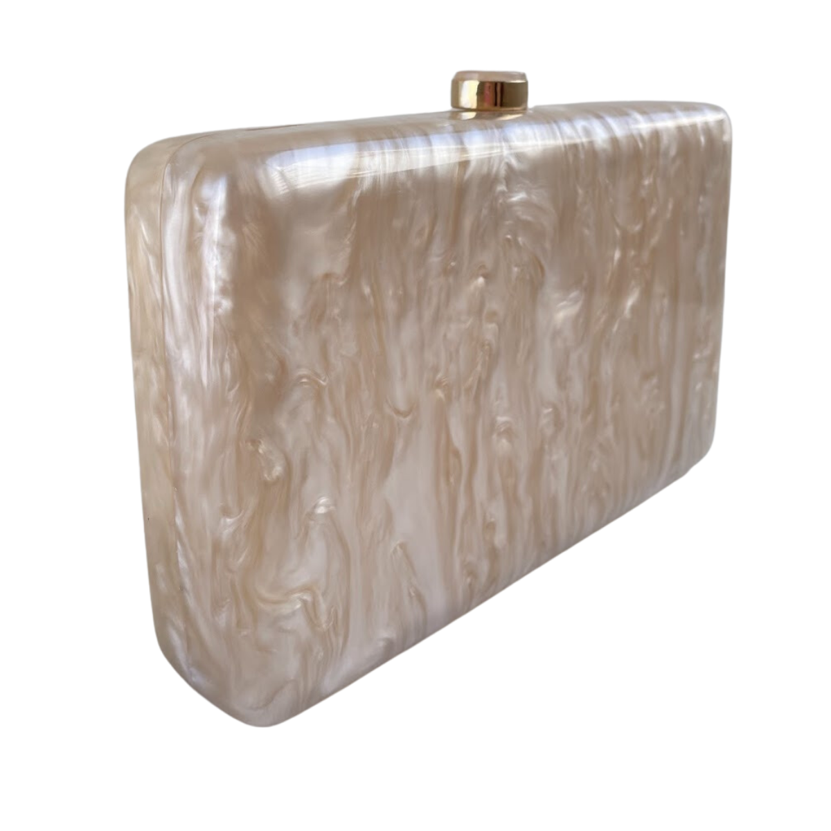 Bolsa Clutch Festa Acrílico Bege