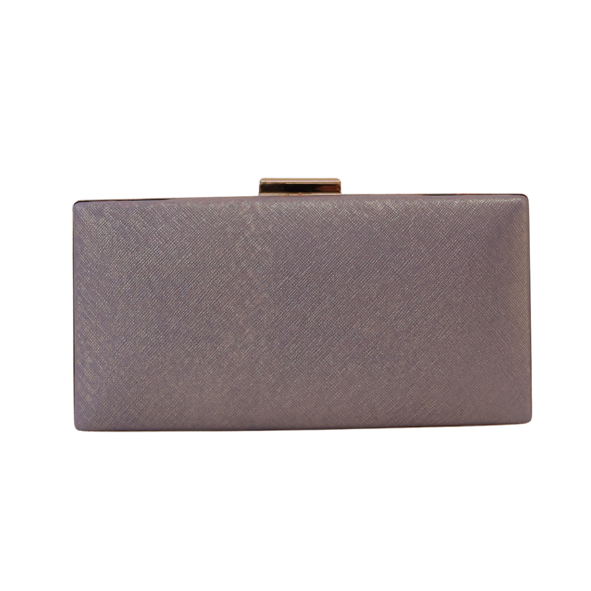 Bolsa de Festa Clutch Lilás e Dourado