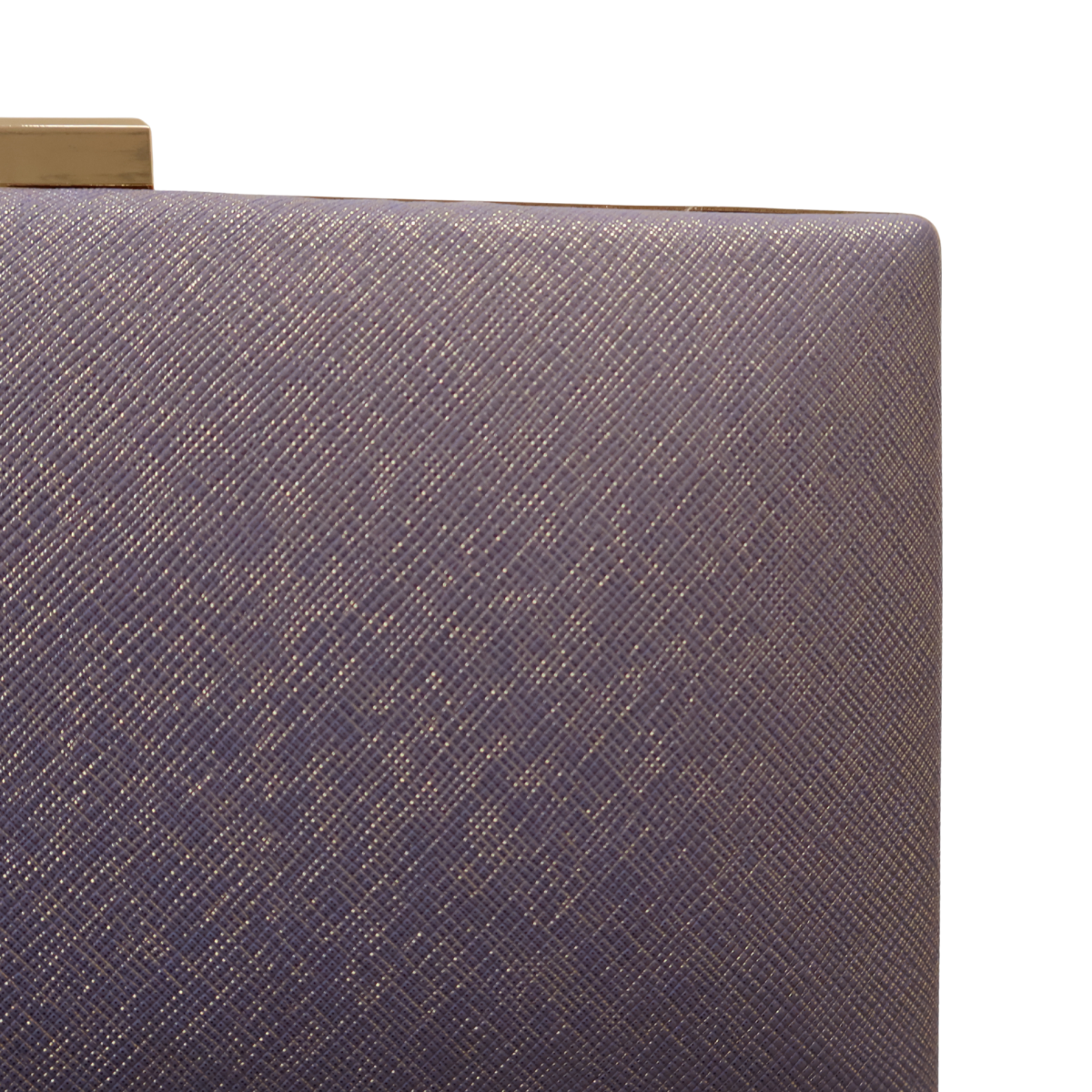 Bolsa de Festa Clutch Lilás e Dourado