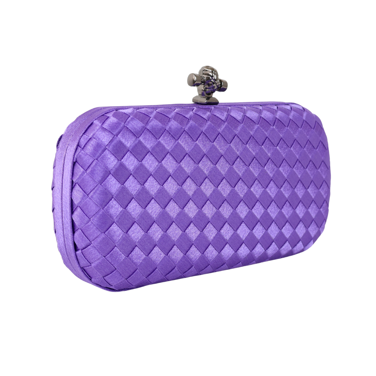 Clutch Tressê Cetim Inspired Pequena Violeta
