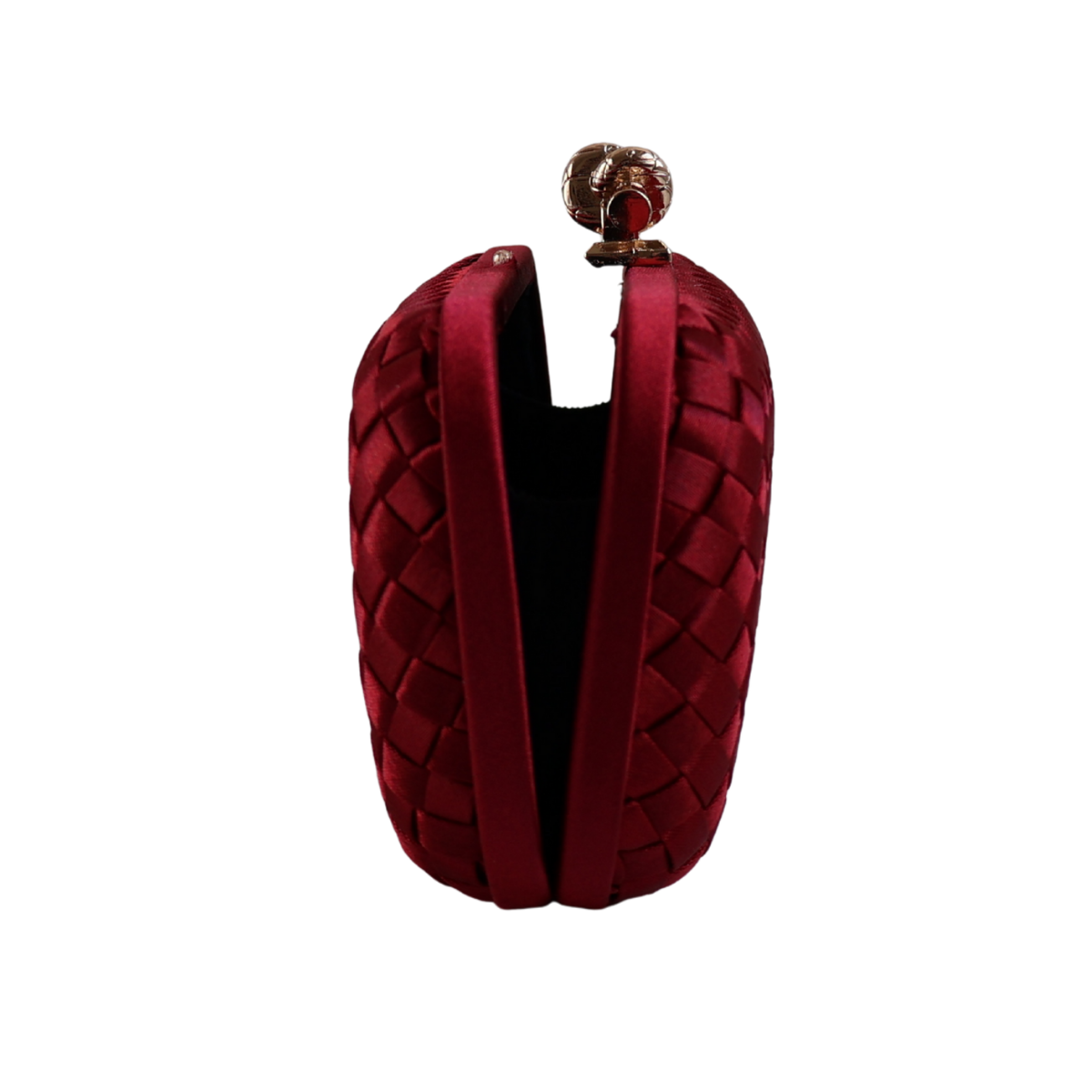 Clutch Tressê Cetim Inspired Pequena Marsala